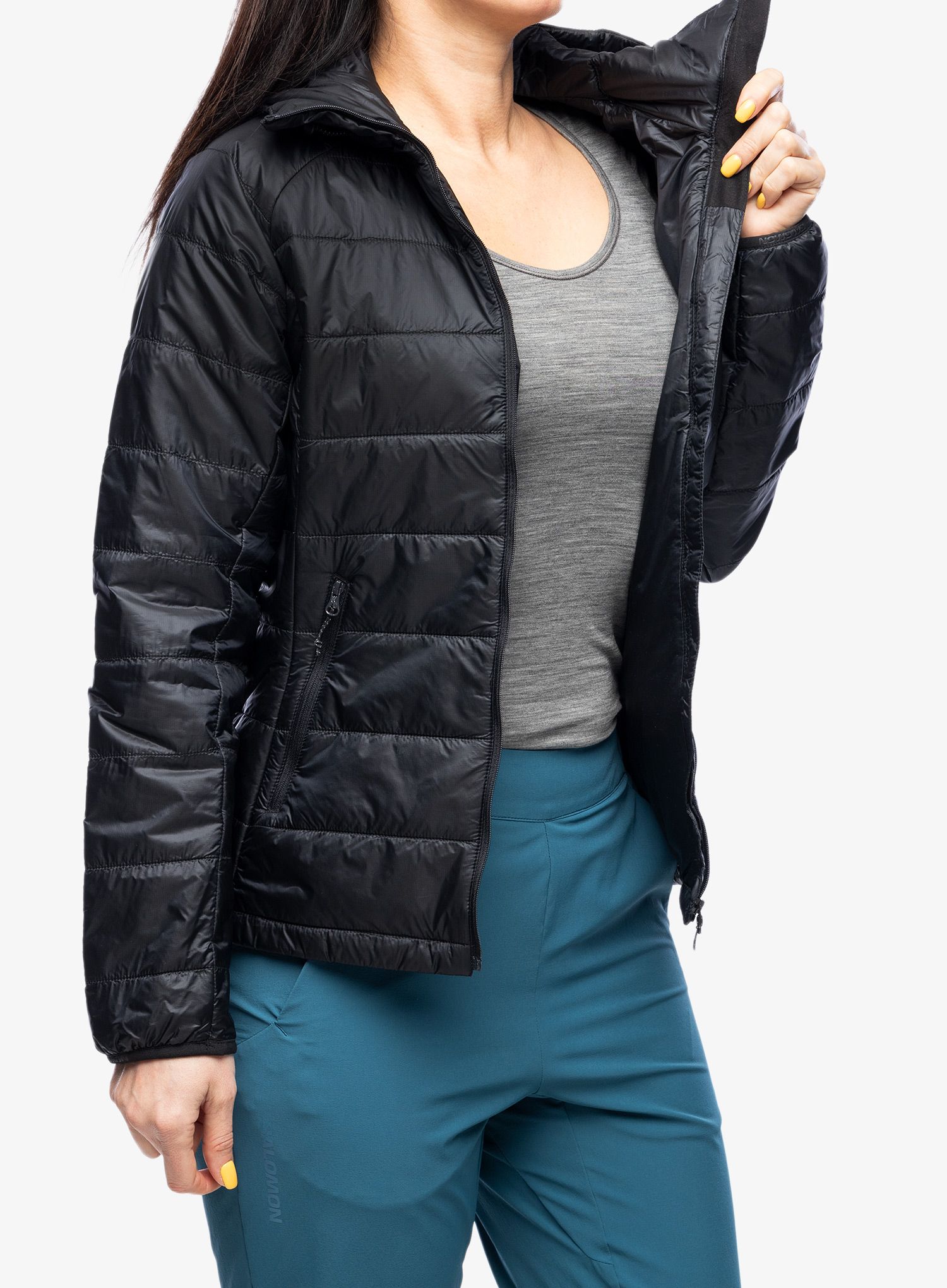 Ženska sintetična jakna Salomon Outline HD Insul Jkt - deep black