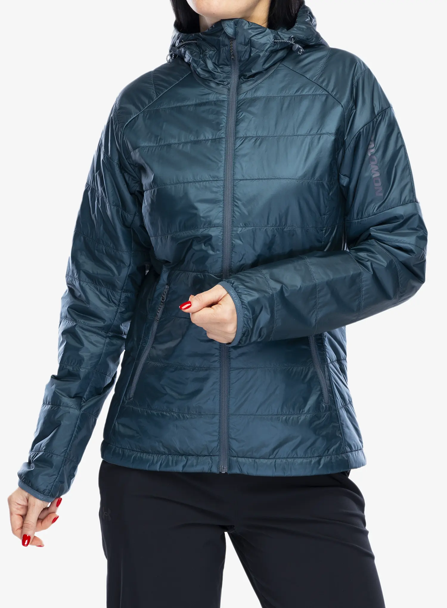 Ženska sintetična jakna Salomon Outline HD Jacket - midnight navy
