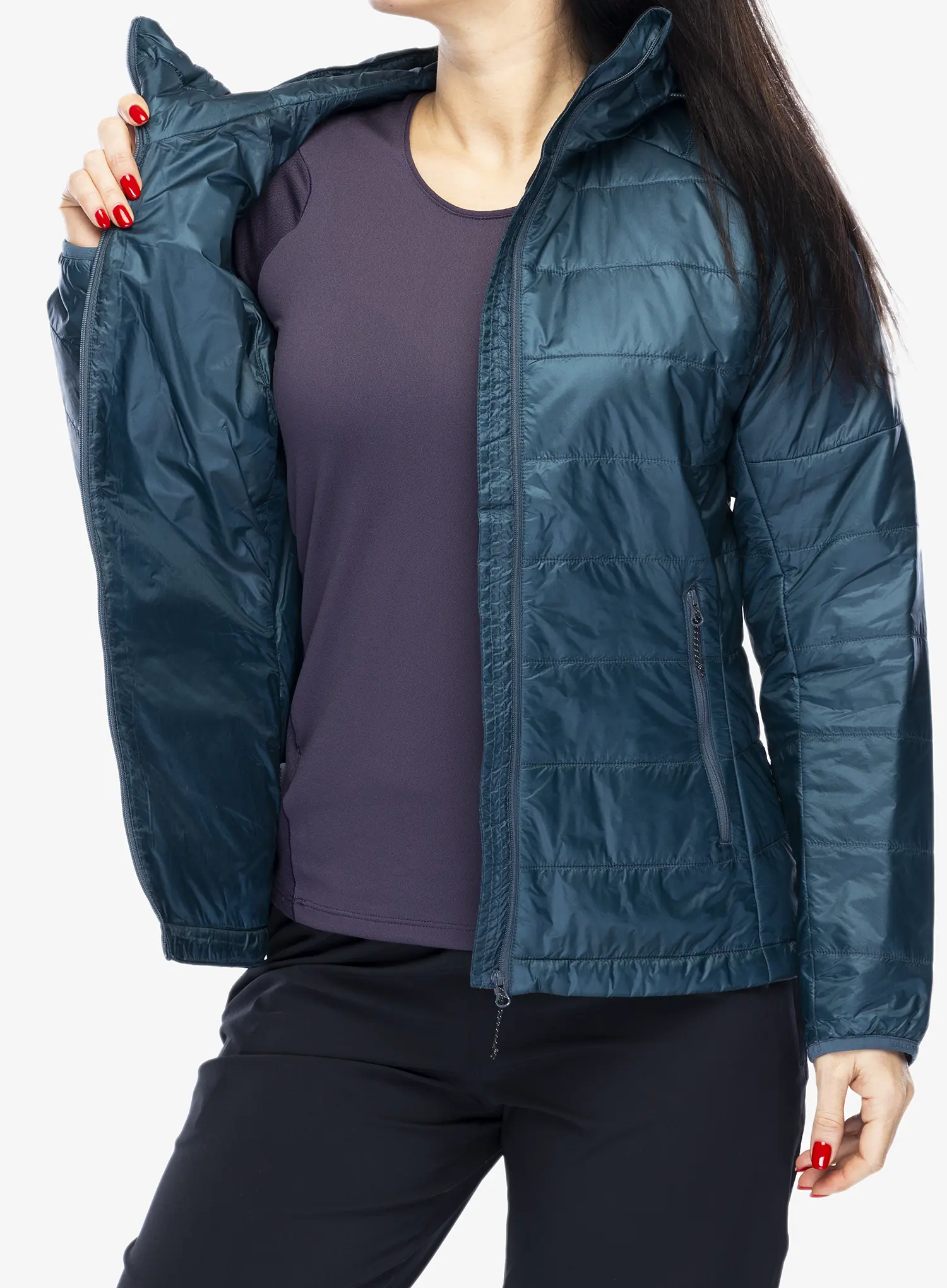 Ženska sintetična jakna Salomon Outline HD Jacket - midnight navy