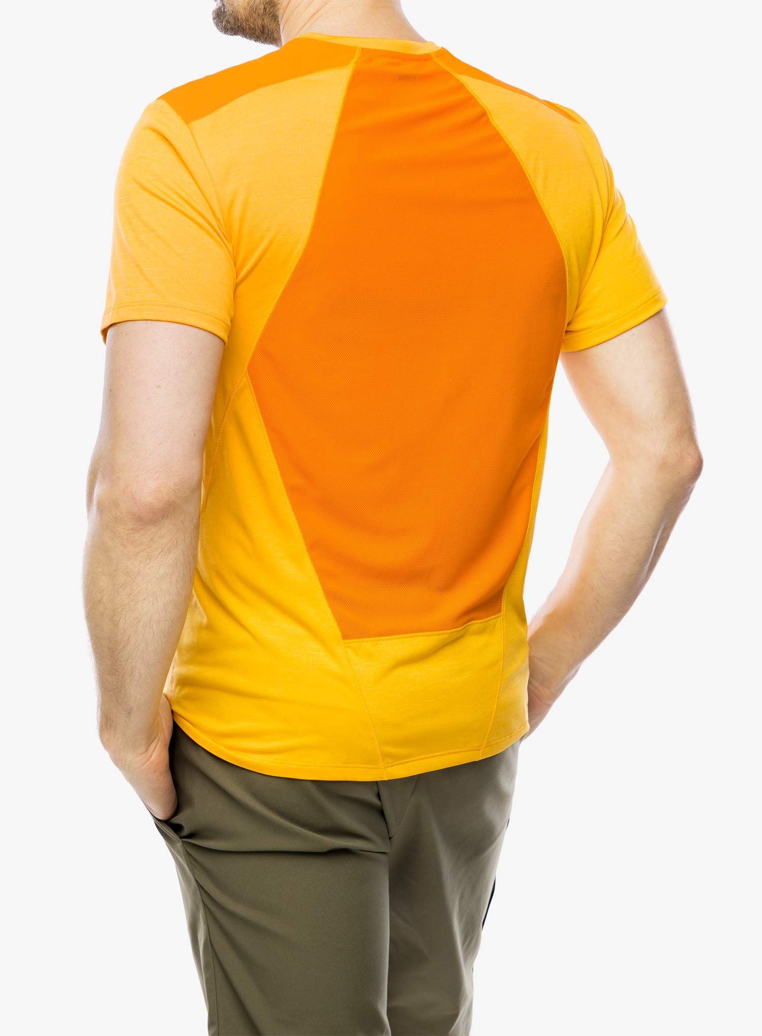 Športna majica Salomon Outline S/S Tee - exuberance/zinnia