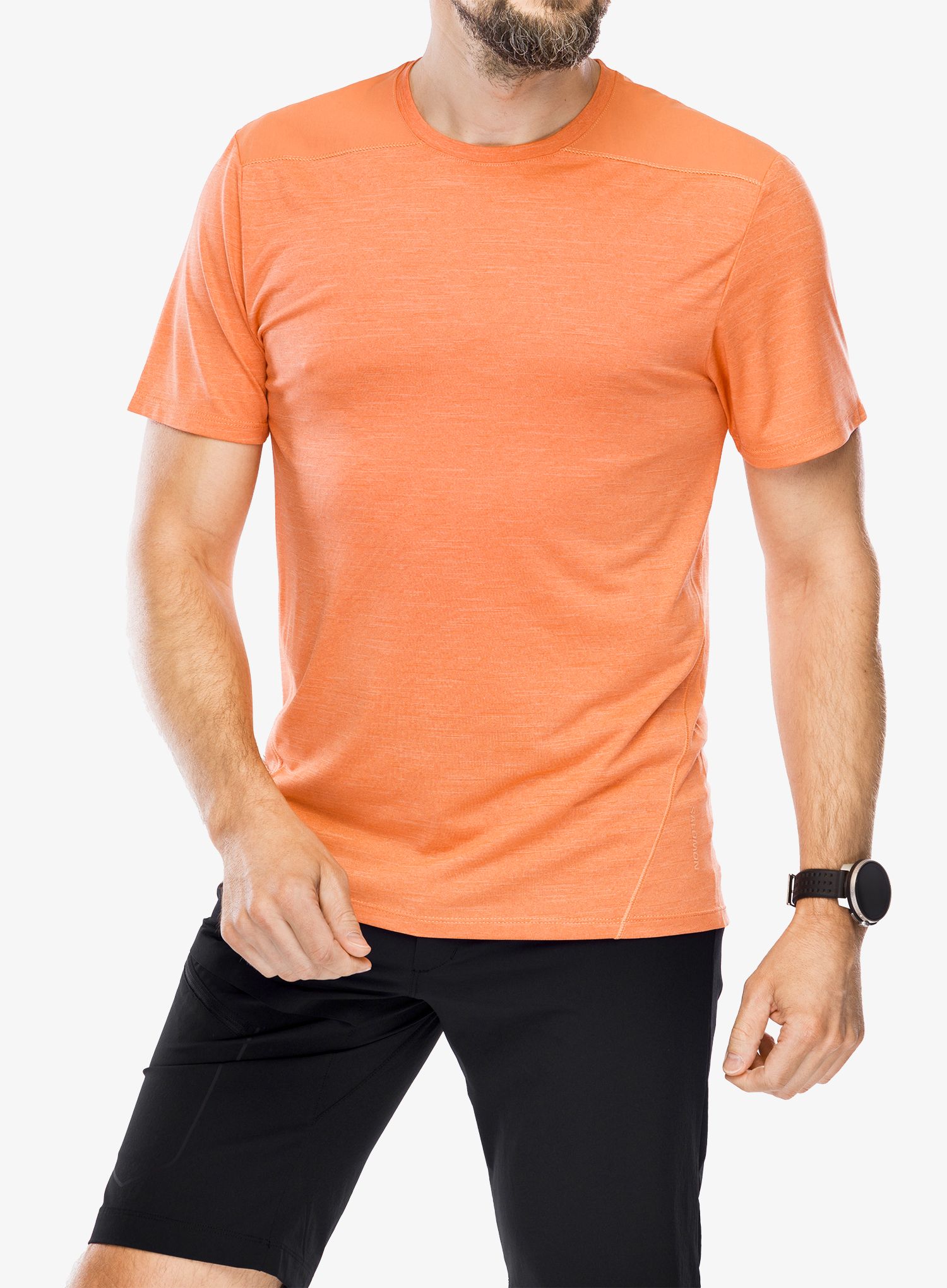 Športna majica Salomon Outline S/S Tee - langoustino