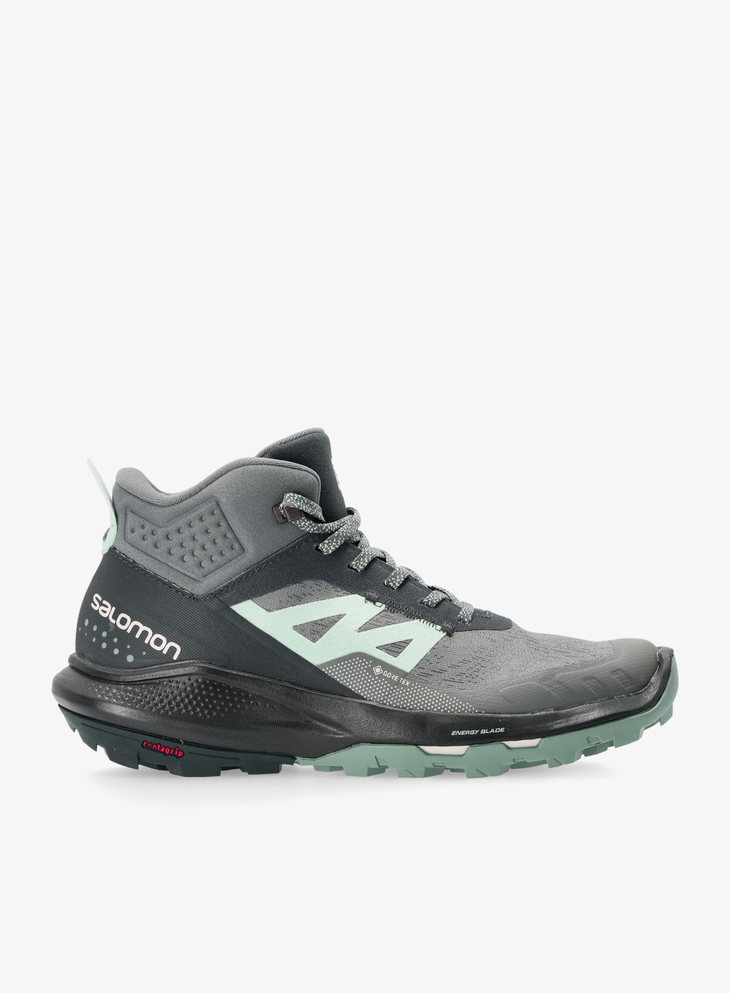 Ženski pohodniški čevlji Salomon Outpulse Mid GTX - ebony/qush/ebony