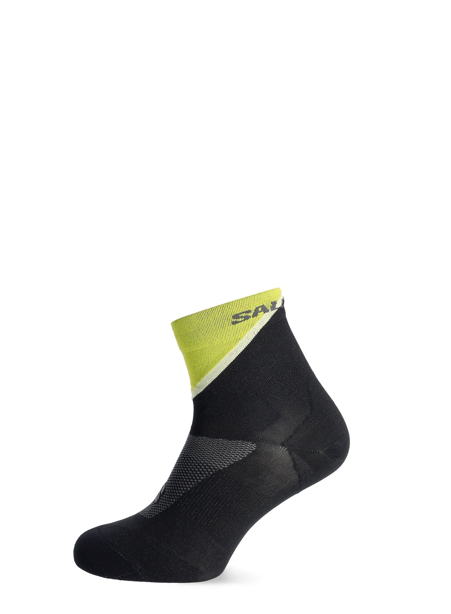 Tekaške nogavice Salomon Pulse Ankle - black/sulphur spring/yellow