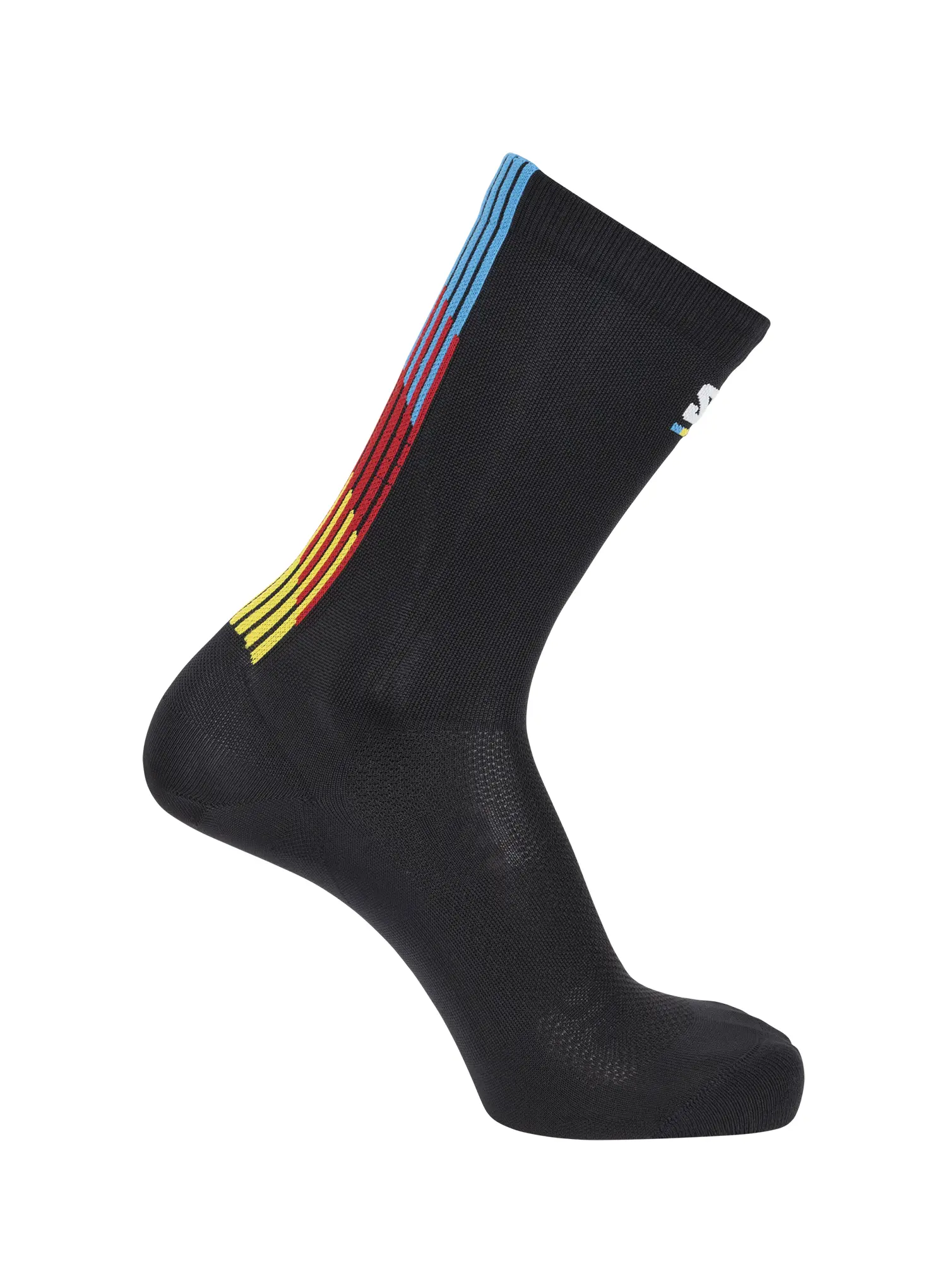 Tekaške nogavice Salomon Pulse Race Flag Crew - black 