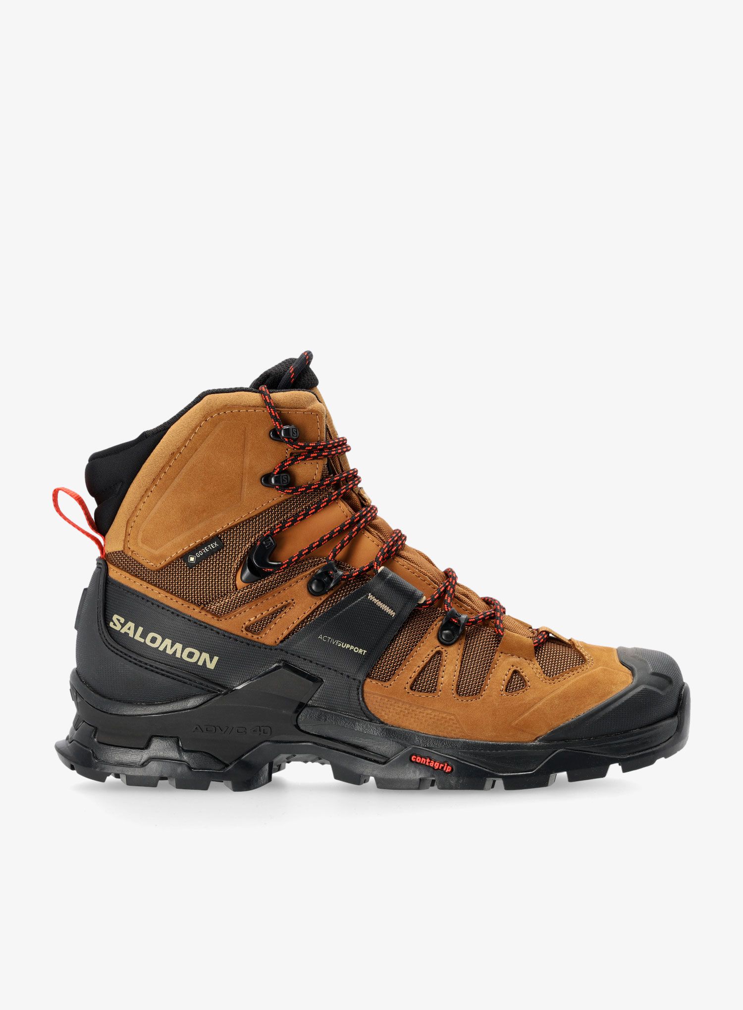 GORE TEX čevlji Salomon Quest 4 GTX - rubber/black/fiery red