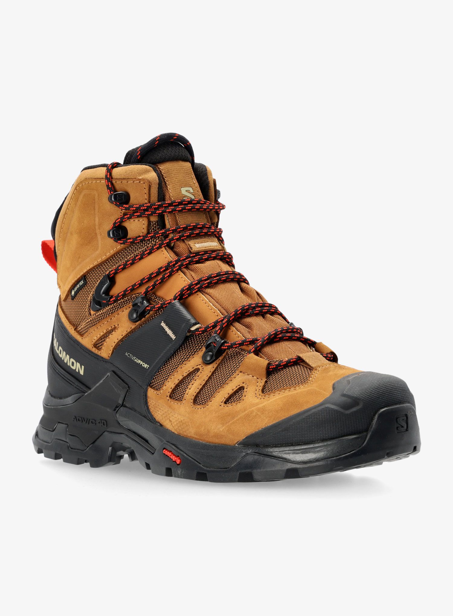 GORE TEX čevlji Salomon Quest 4 GTX - rubber/black/fiery red