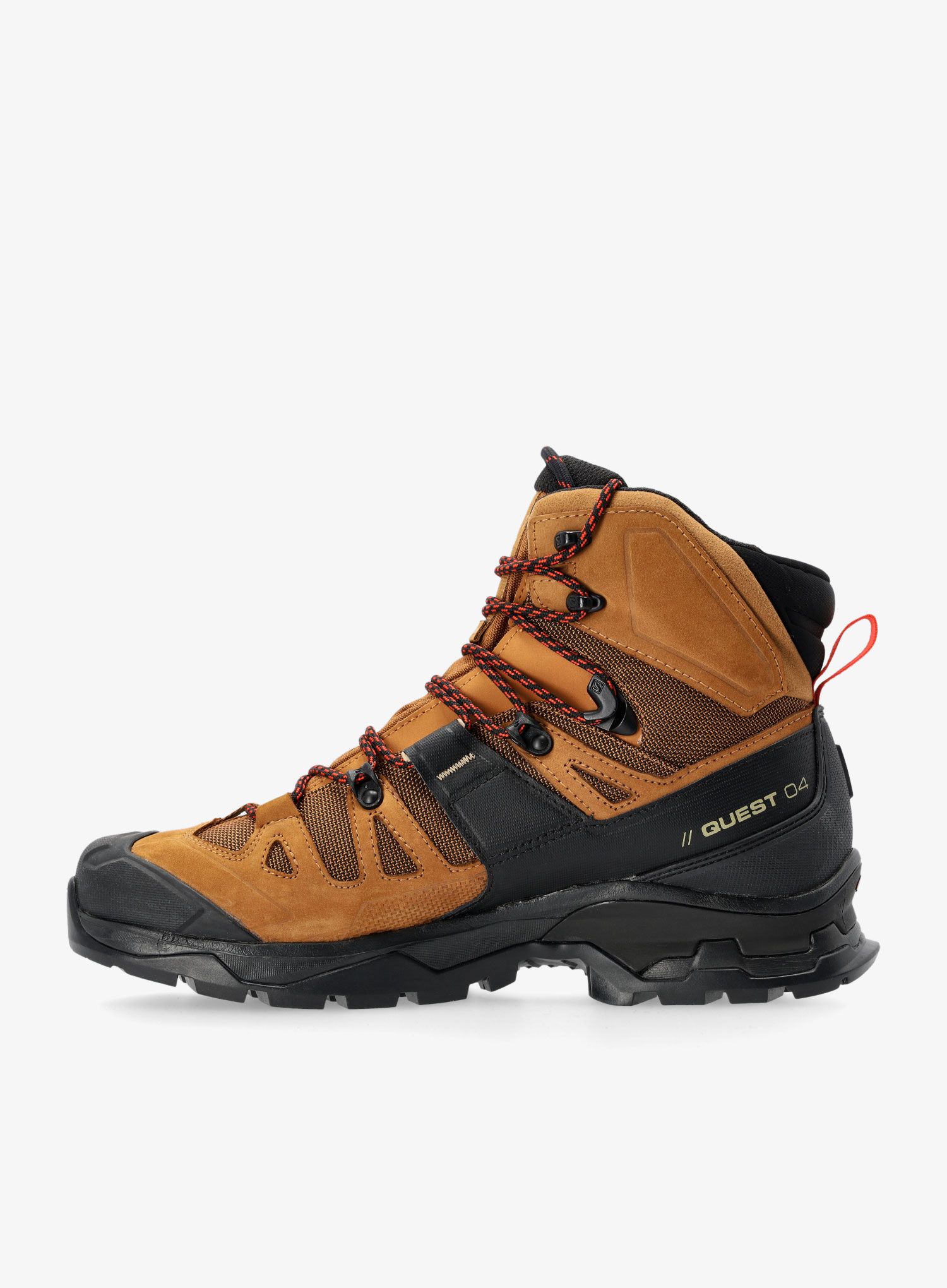 GORE TEX čevlji Salomon Quest 4 GTX - rubber/black/fiery red