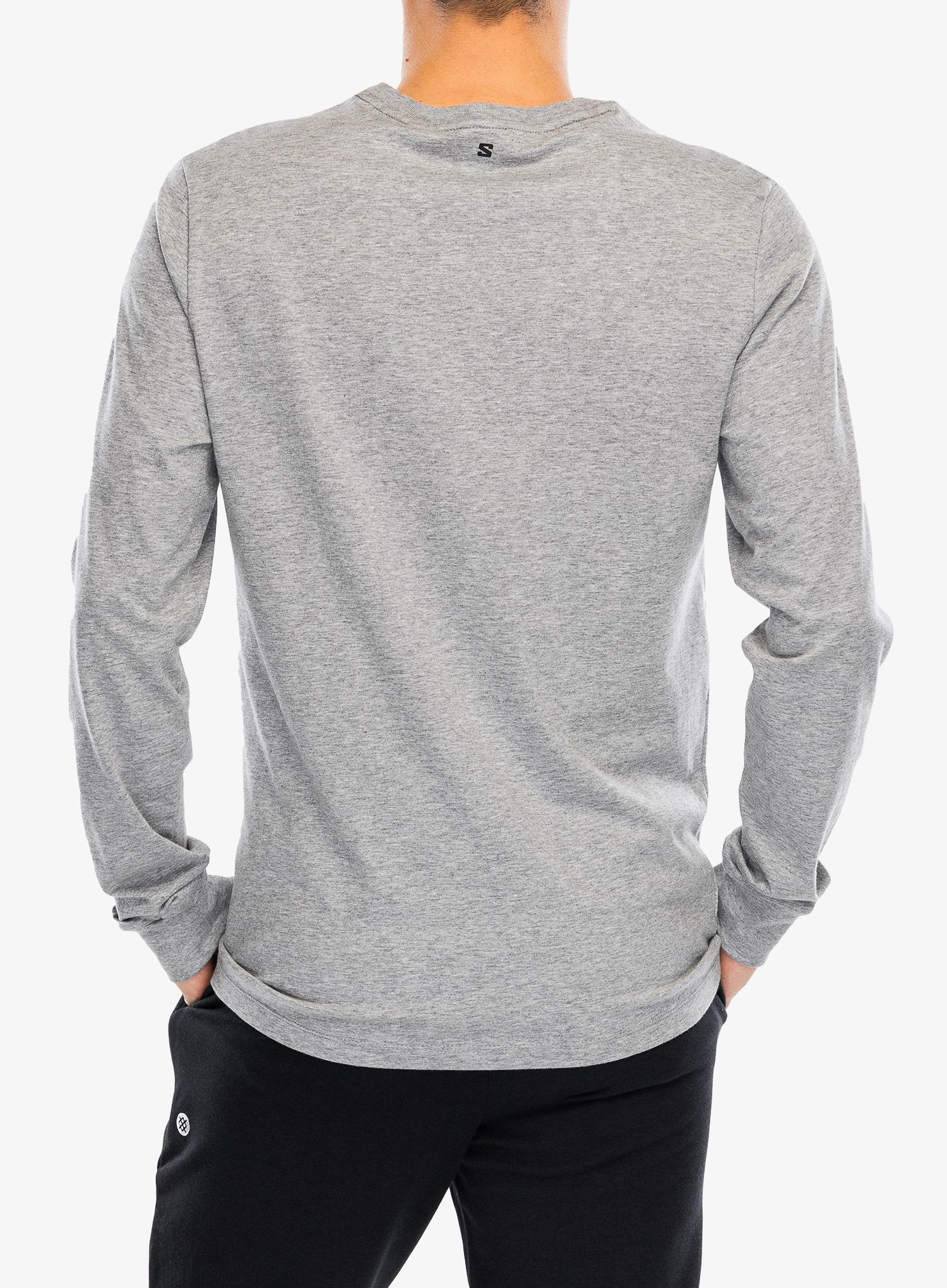 Puloverji brez kapuce Salomon Logo Perf L/S Tee - heather