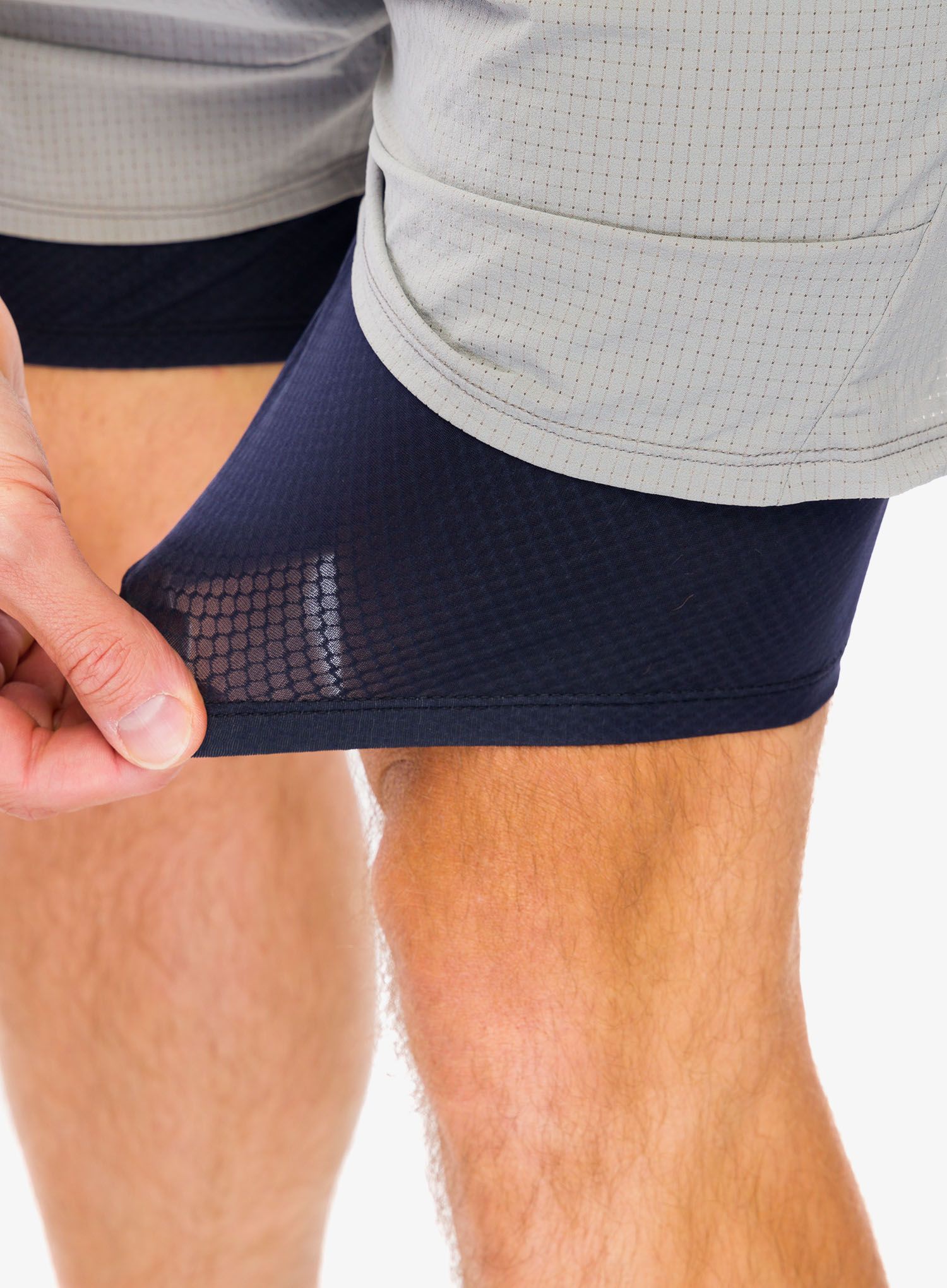 Tekaške kratke hlače Salomon Sense 2in1 Shorts - frost gray