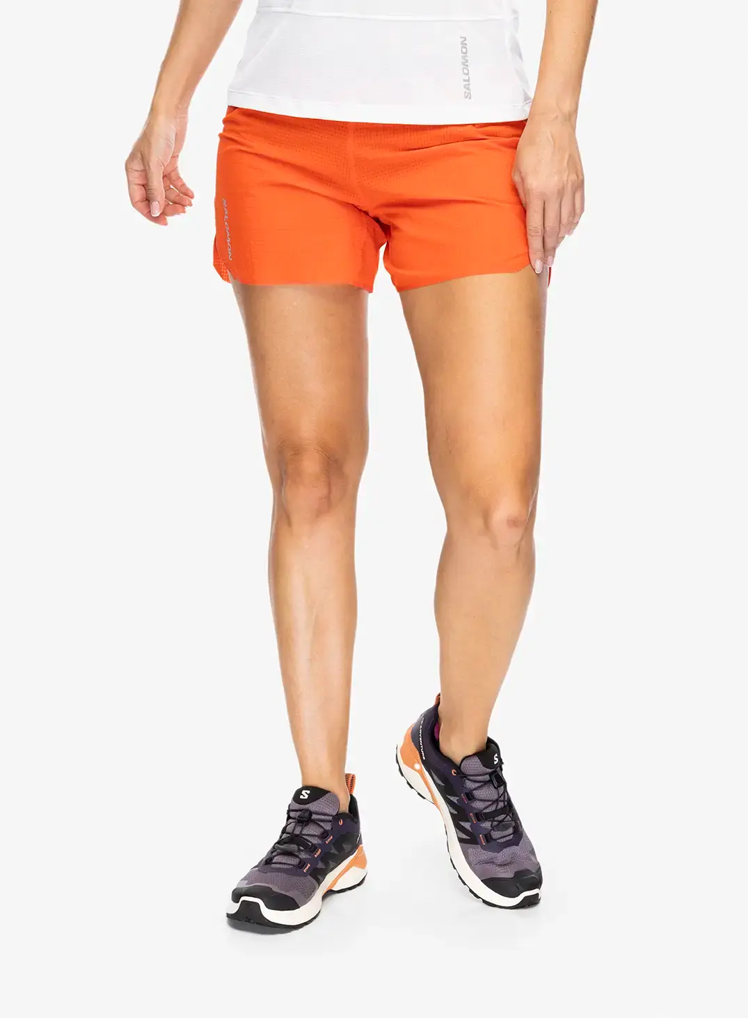Ženske tekaške kratke hlače Salomon Sense Aero 5'' Short - cherry tomato