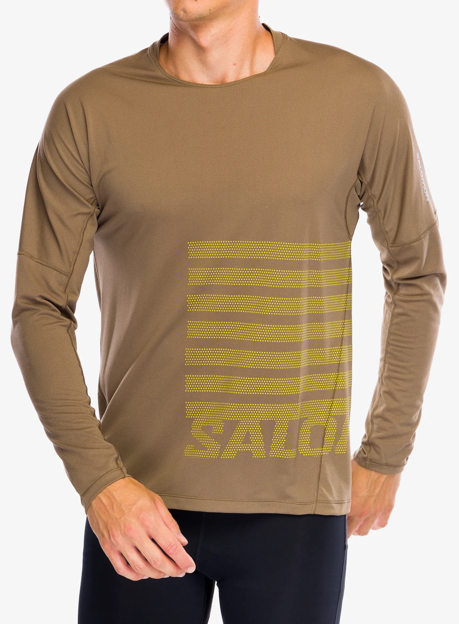 Tekaška jopica Salomon Sense Aero LS Tee GFX - shitake