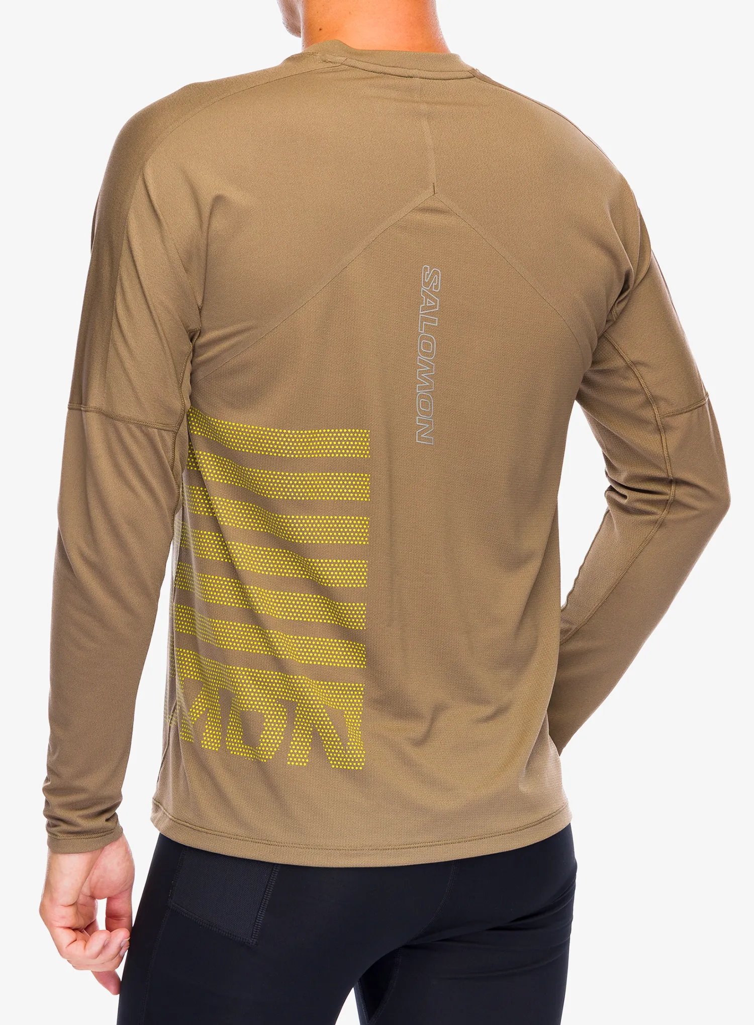 Tekaška jopica Salomon Sense Aero LS Tee GFX - shitake