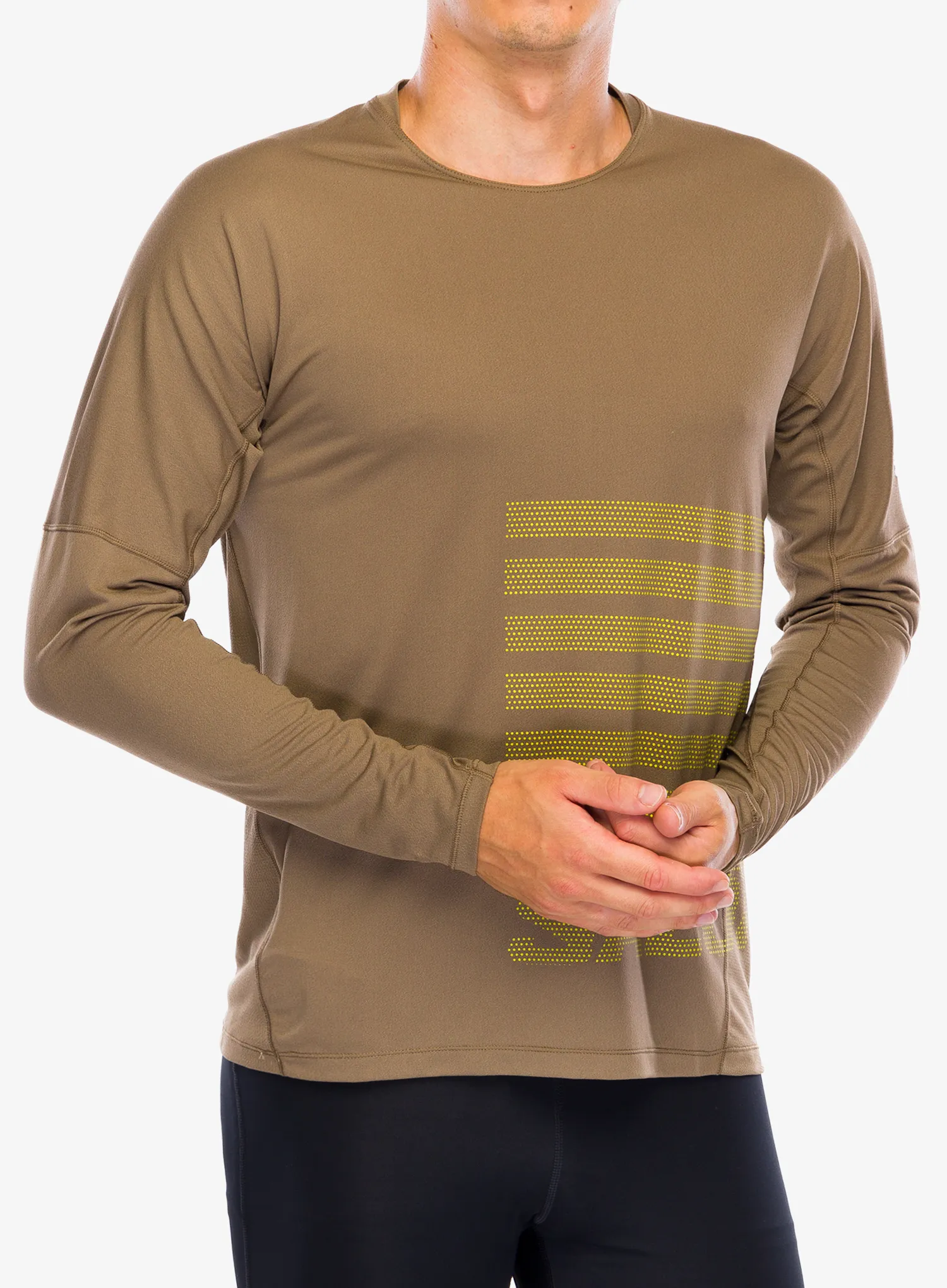 Tekaška jopica Salomon Sense Aero LS Tee GFX - shitake