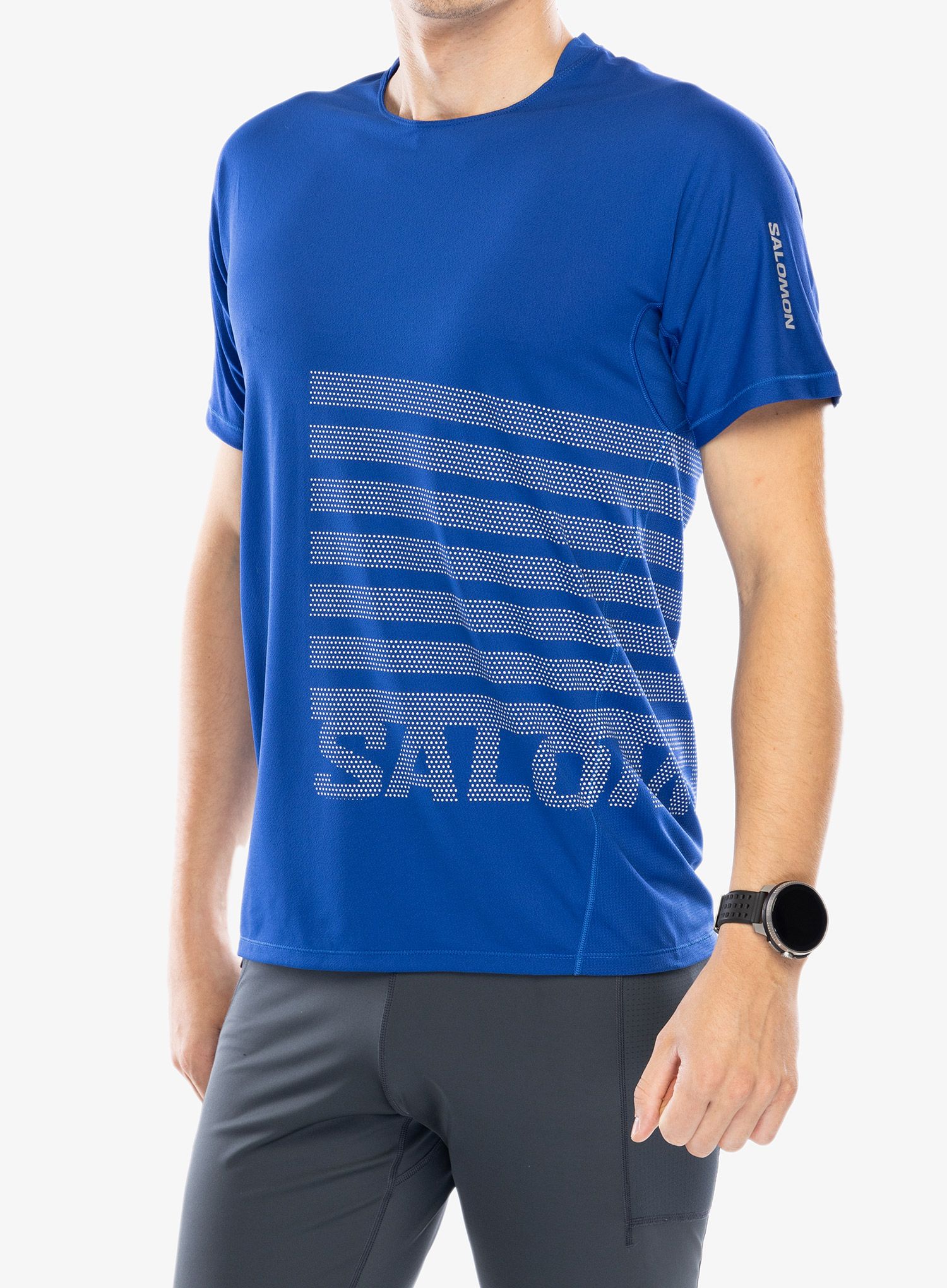 Majica za tek Salomon Sense Aero S/S Tee Graphic - surf the web