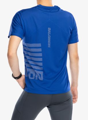 Majica za tek Salomon Sense Aero S/S Tee Graphic - surf the web