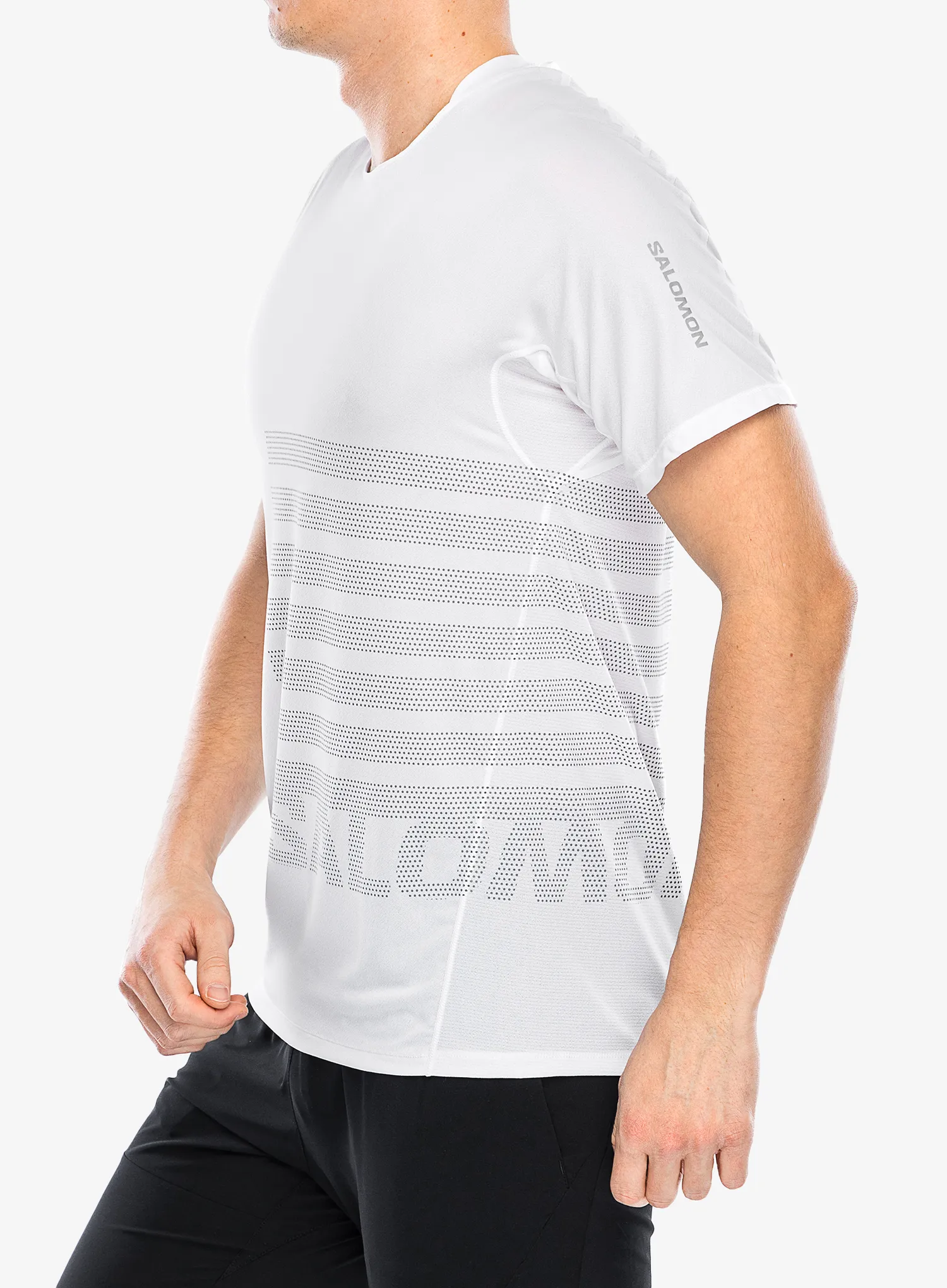 Majica za tek Salomon Sense Aero S/S GFX - white