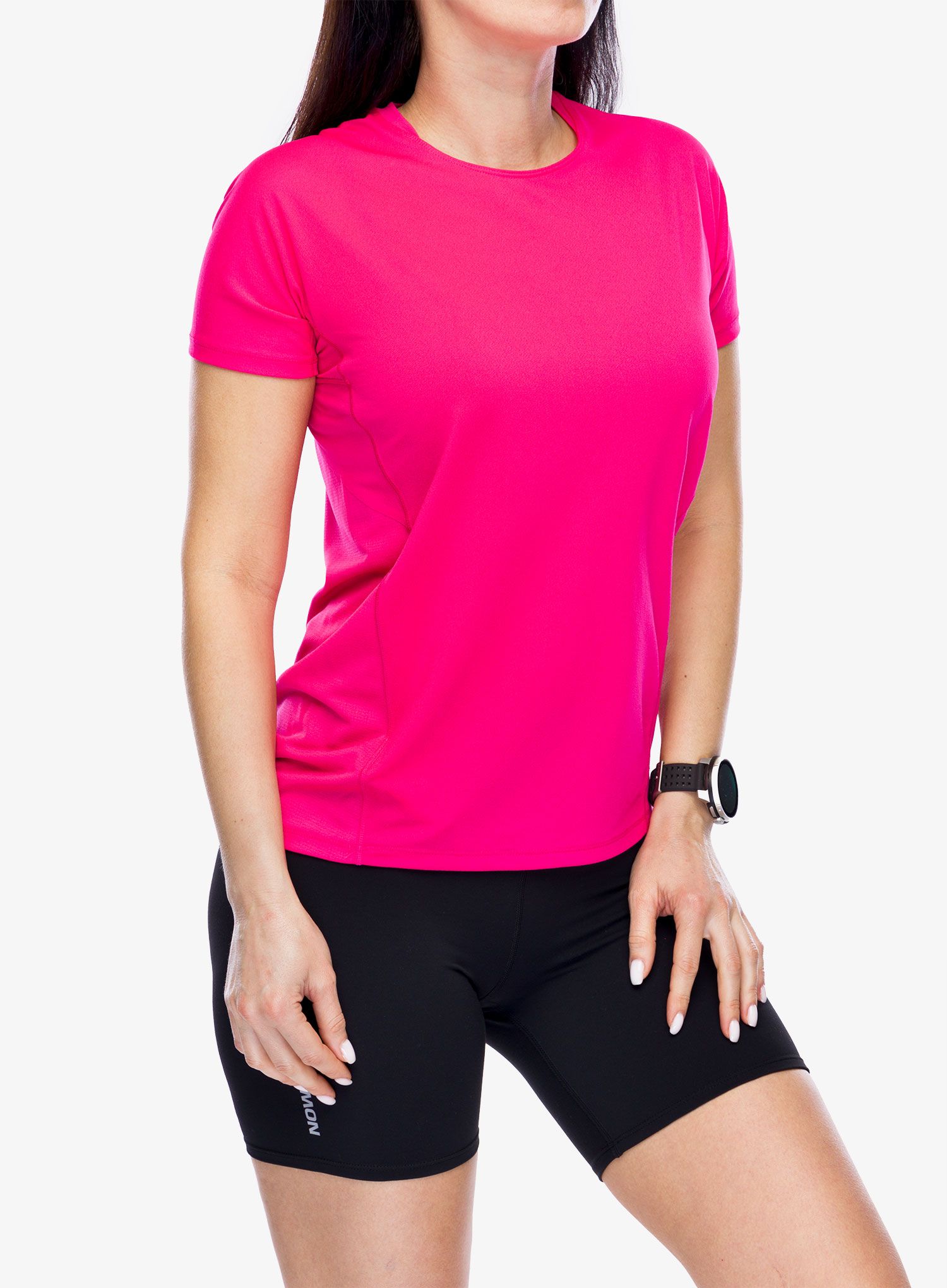 Ženska športna majica Salomon Sense Aero S/S  - beetroot purple