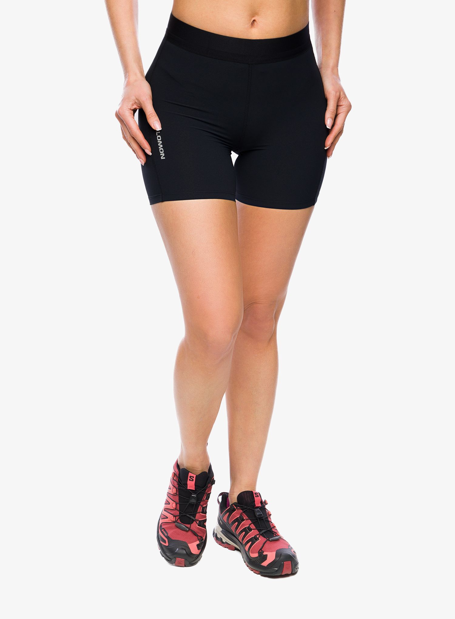 Ženske tekaške kratke hlače Salomon Sense Aero Short Tights - deep black