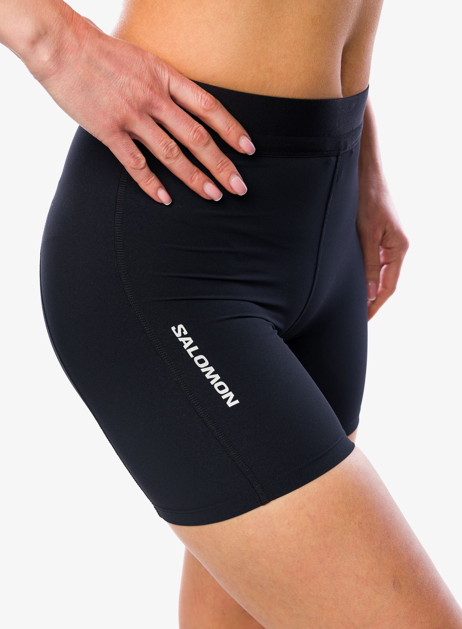 Ženske tekaške kratke hlače Salomon Sense Aero Short Tights - deep black