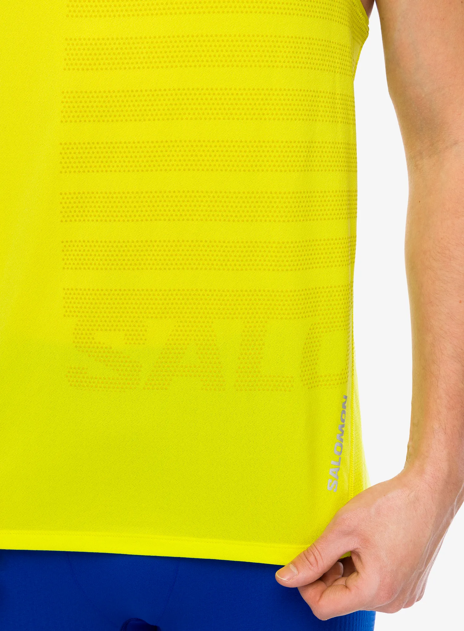 Tekaška majica Salomon Sense Aero Singlet - sulphur