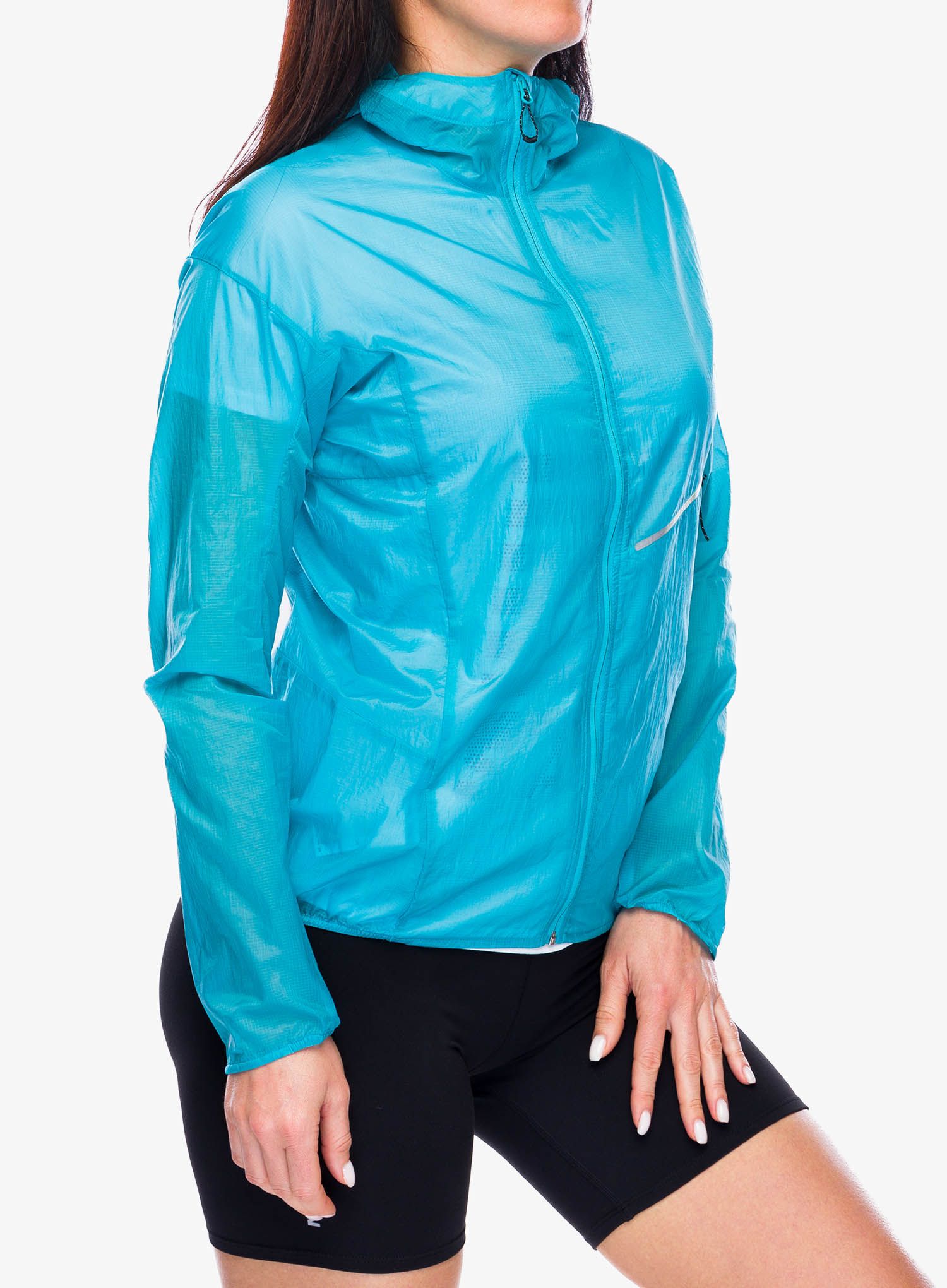 Ženska vetrovka Salomon Sense Aero Wind JKT - peacock blue