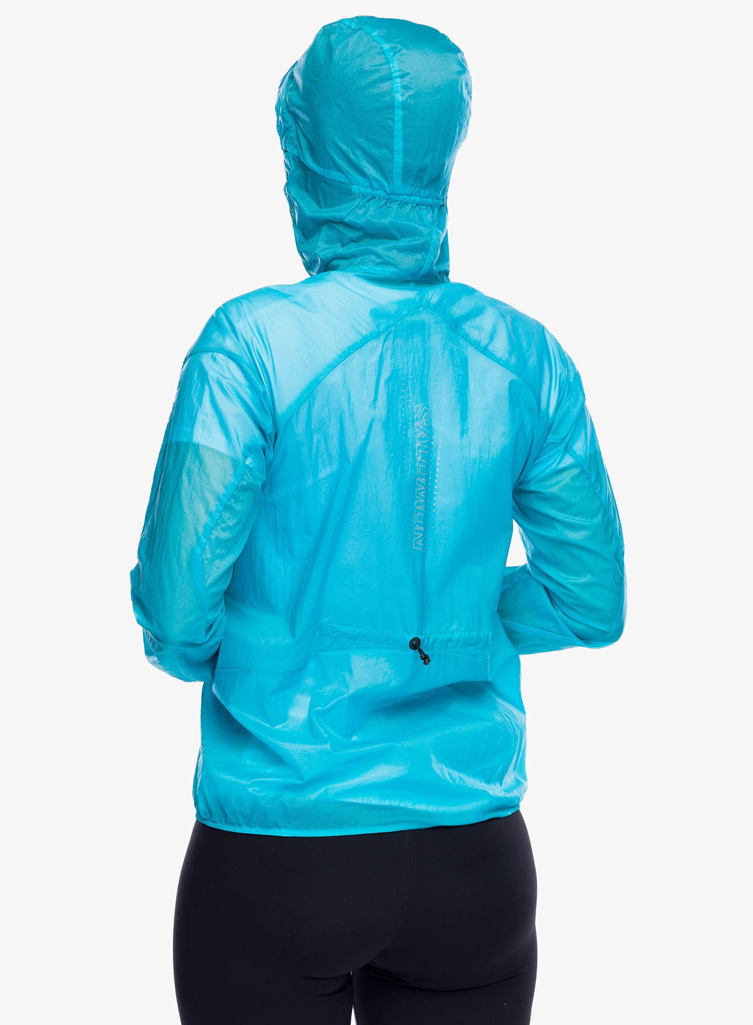Ženska vetrovka Salomon Sense Aero Wind JKT - peacock blue