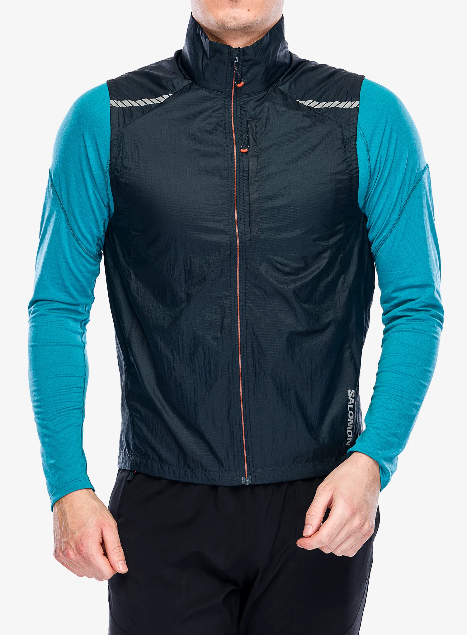 Moški brezrokavnik Salomon Sense Flow Vest - carbon/carbo