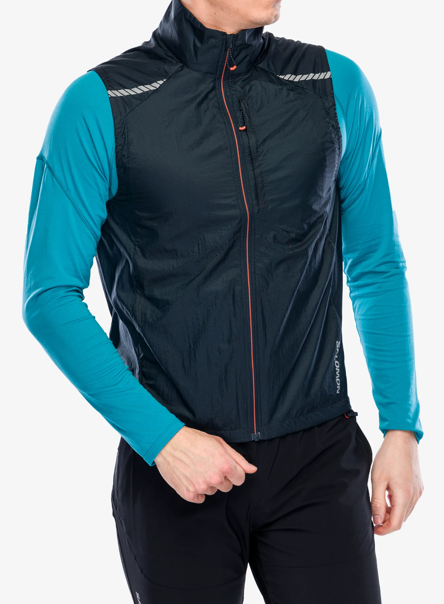 Moški brezrokavnik Salomon Sense Flow Vest - carbon/carbo