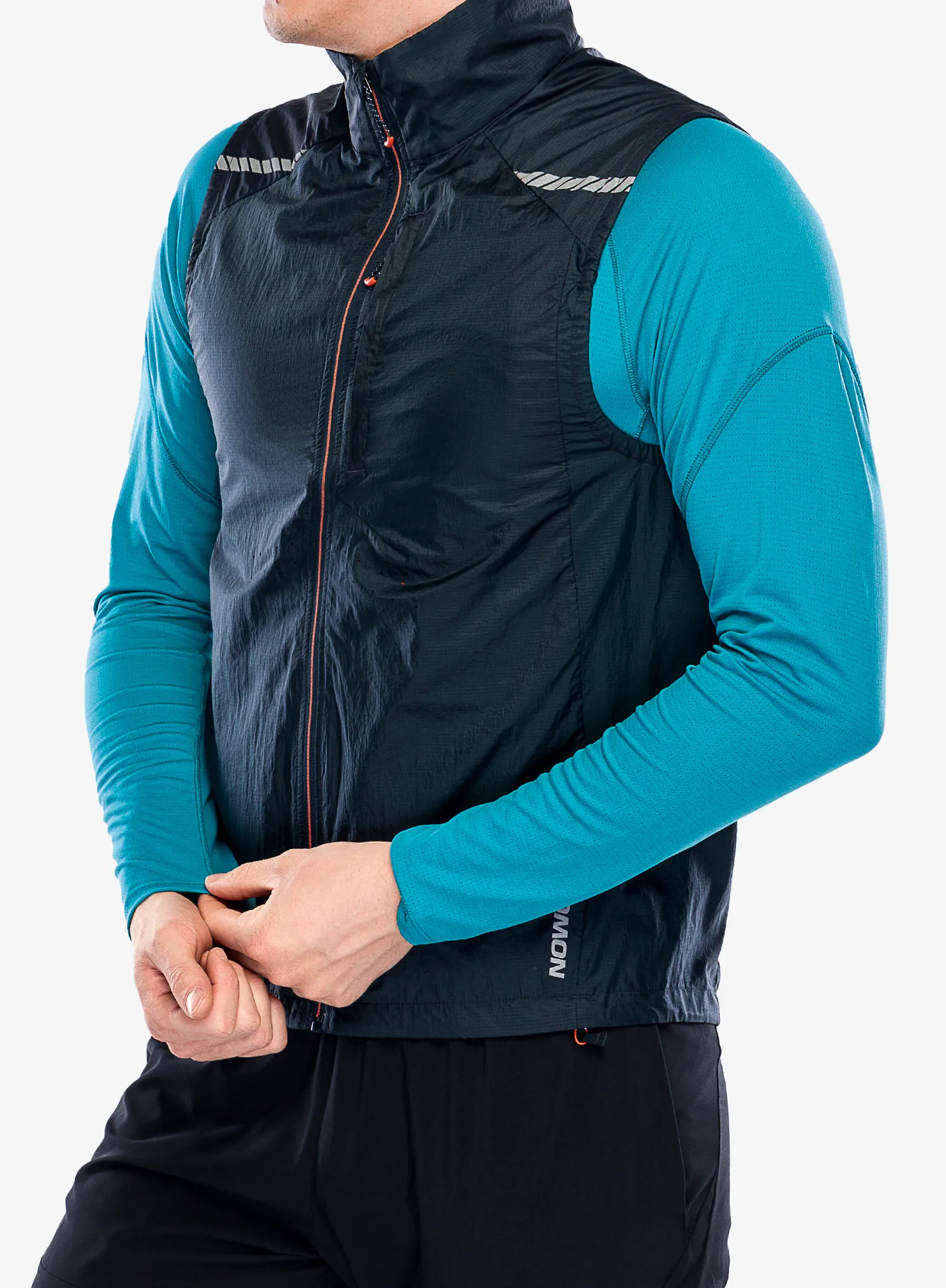 Moški brezrokavnik Salomon Sense Flow Vest - carbon/carbo