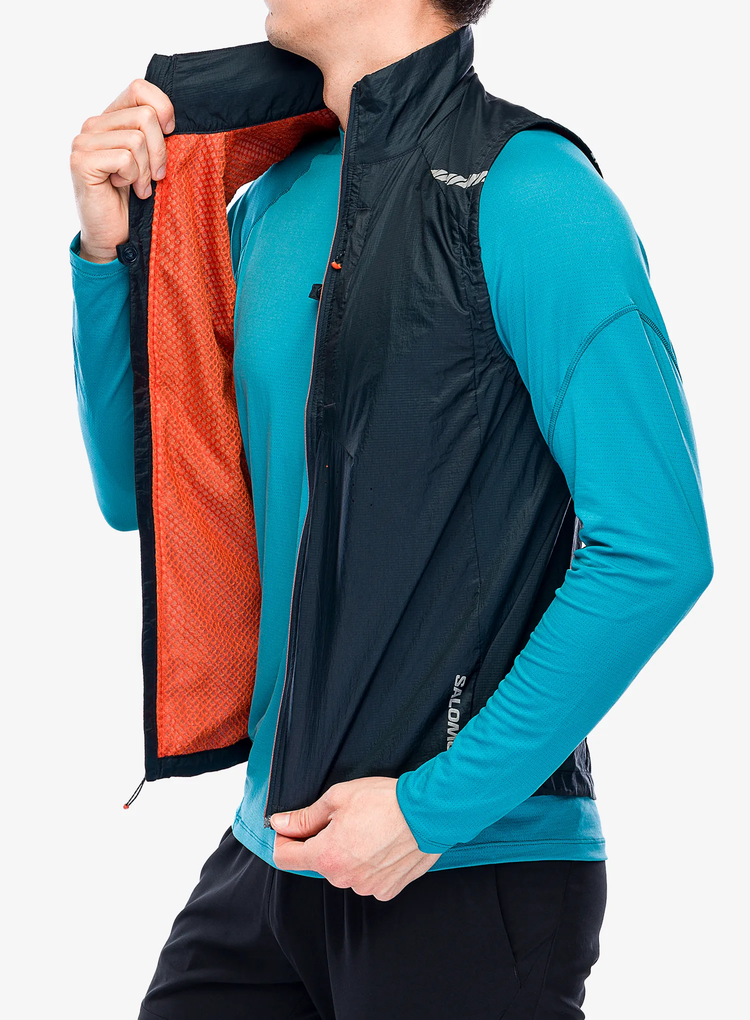 Moški brezrokavnik Salomon Sense Flow Vest - carbon/carbo