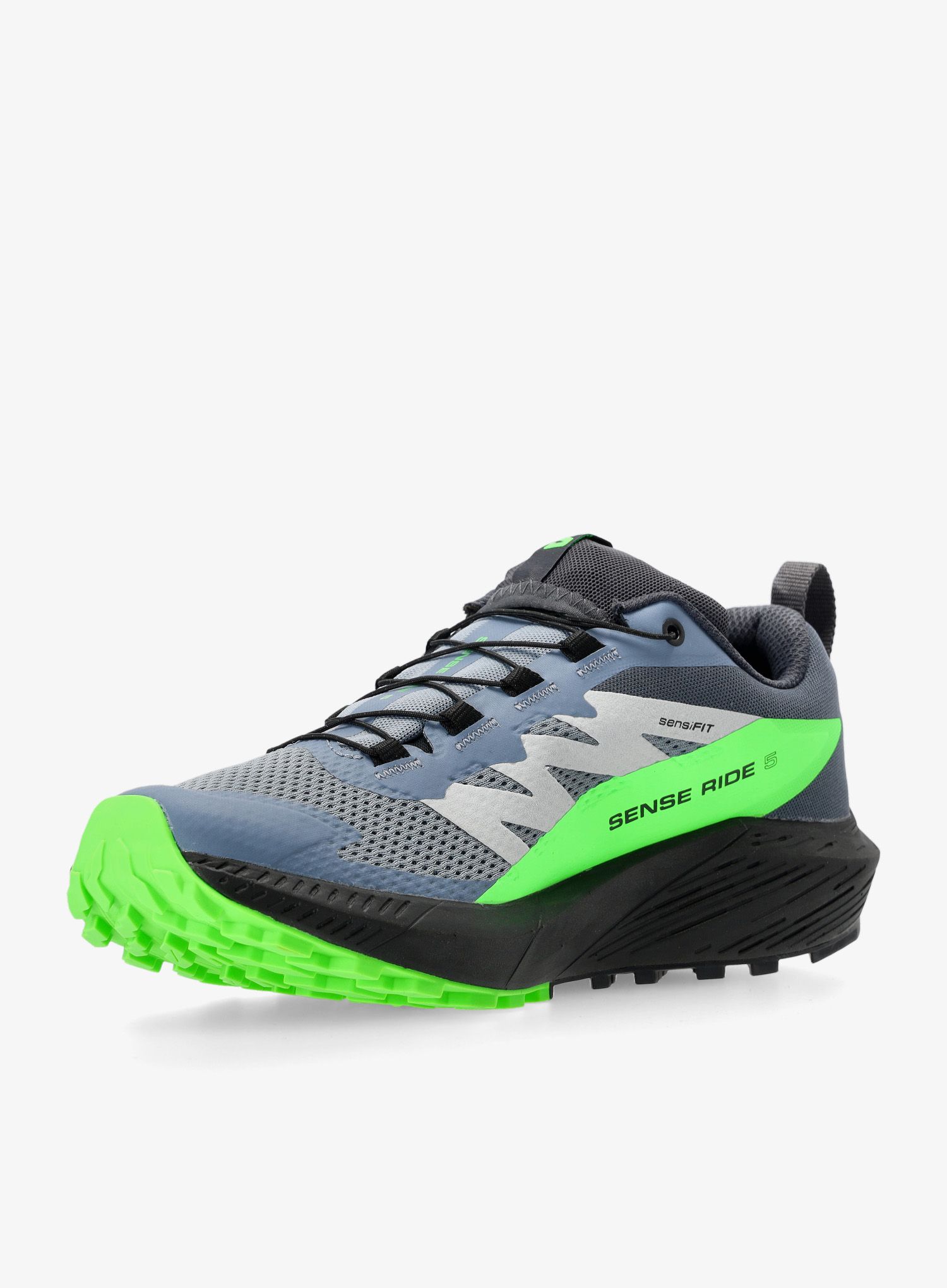 Trail tekaški čevlji Salomon Sense Ride 5 GTX - flint/black/green