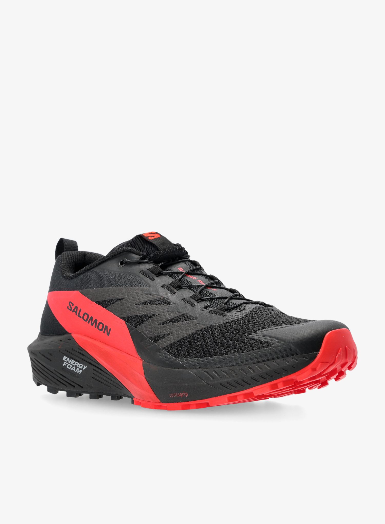 Moški tekaški čevlji Salomon Sense Ride 5 - black/fiery red/black