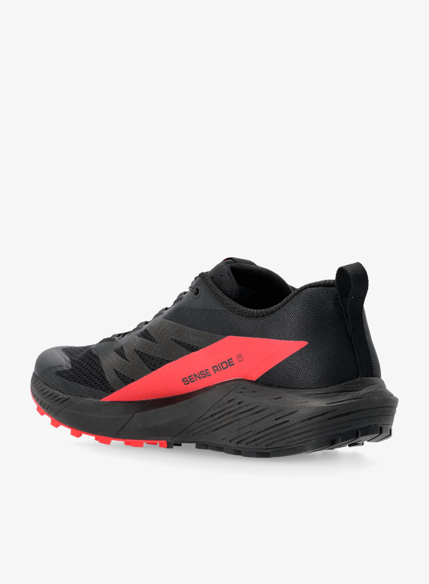 Moški tekaški čevlji Salomon Sense Ride 5 - black/fiery red/black