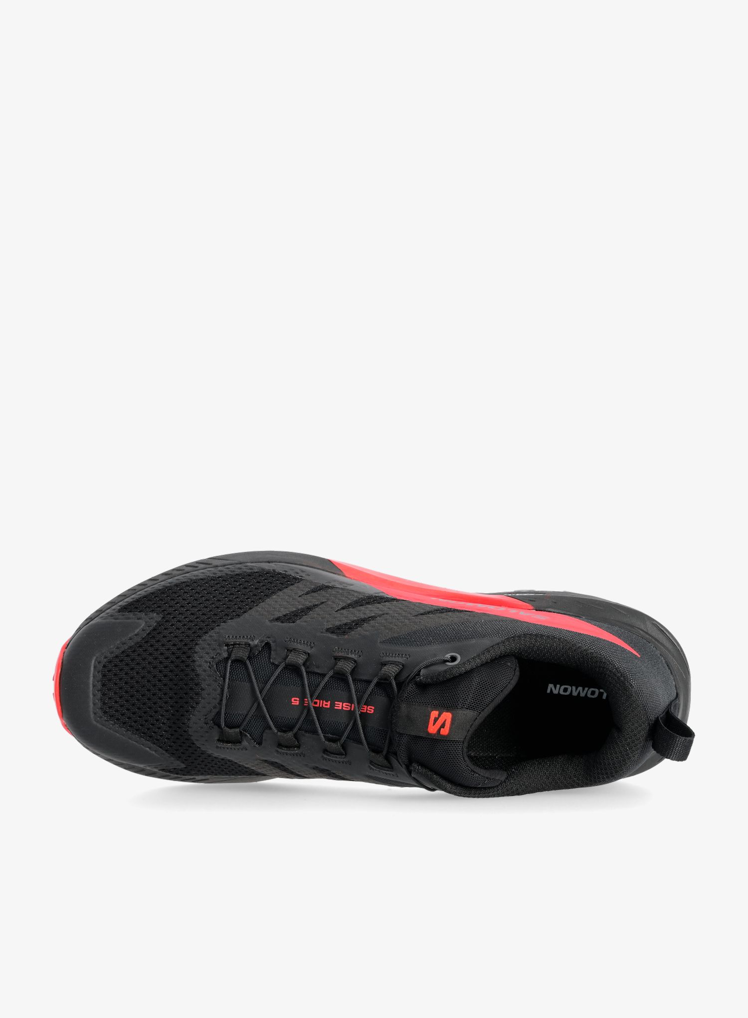 Moški tekaški čevlji Salomon Sense Ride 5 - black/fiery red/black
