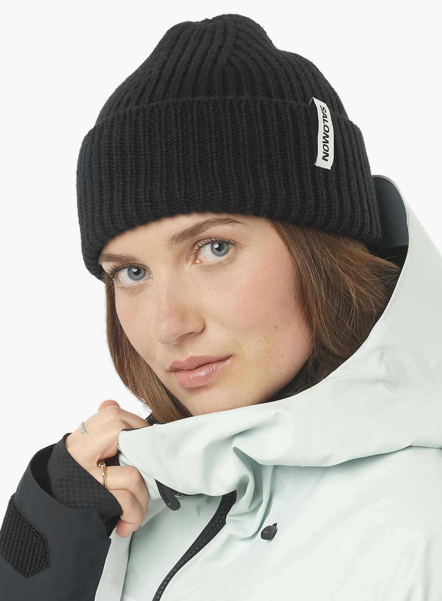 Zimska kapa Salomon Snowbird Beanie U - deep black