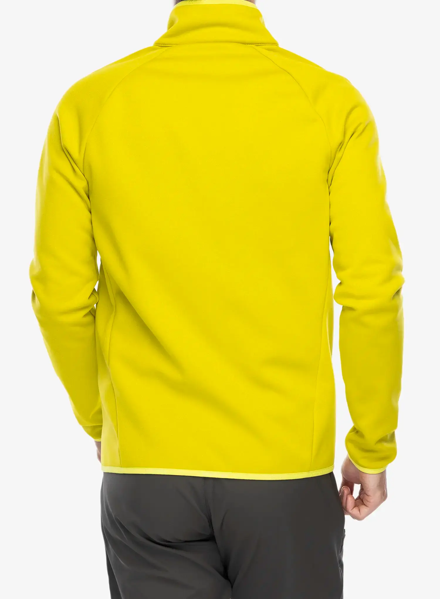 Jopica na zadrgo Salomon Essential Warm Fz Mid - citronelle/sulphur