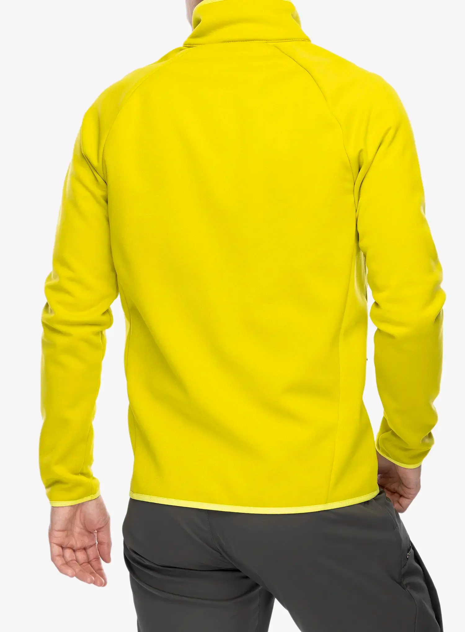 Jopica na zadrgo Salomon Essential Warm Fz Mid - citronelle/sulphur
