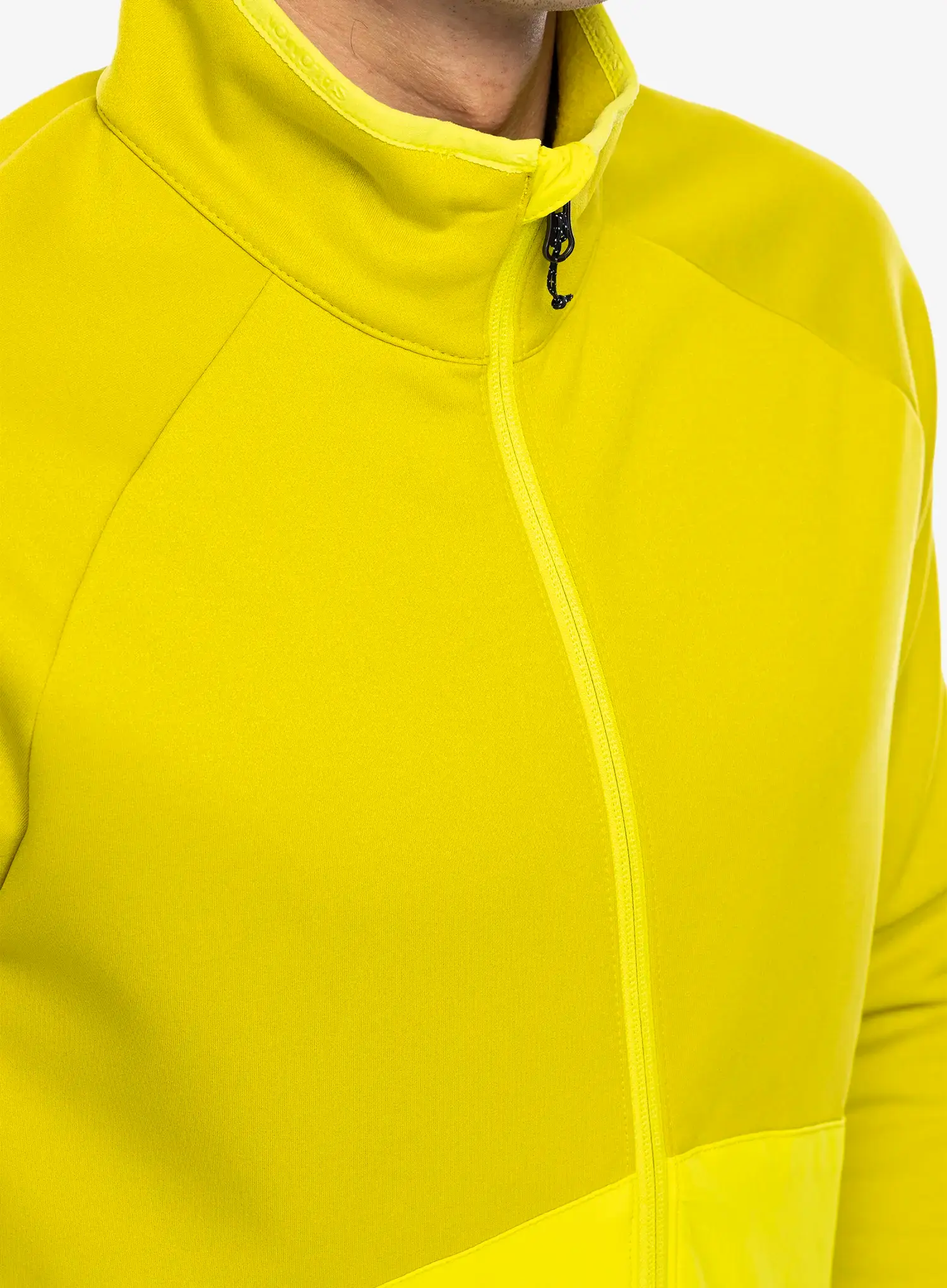 Jopica na zadrgo Salomon Essential Warm Fz Mid - citronelle/sulphur