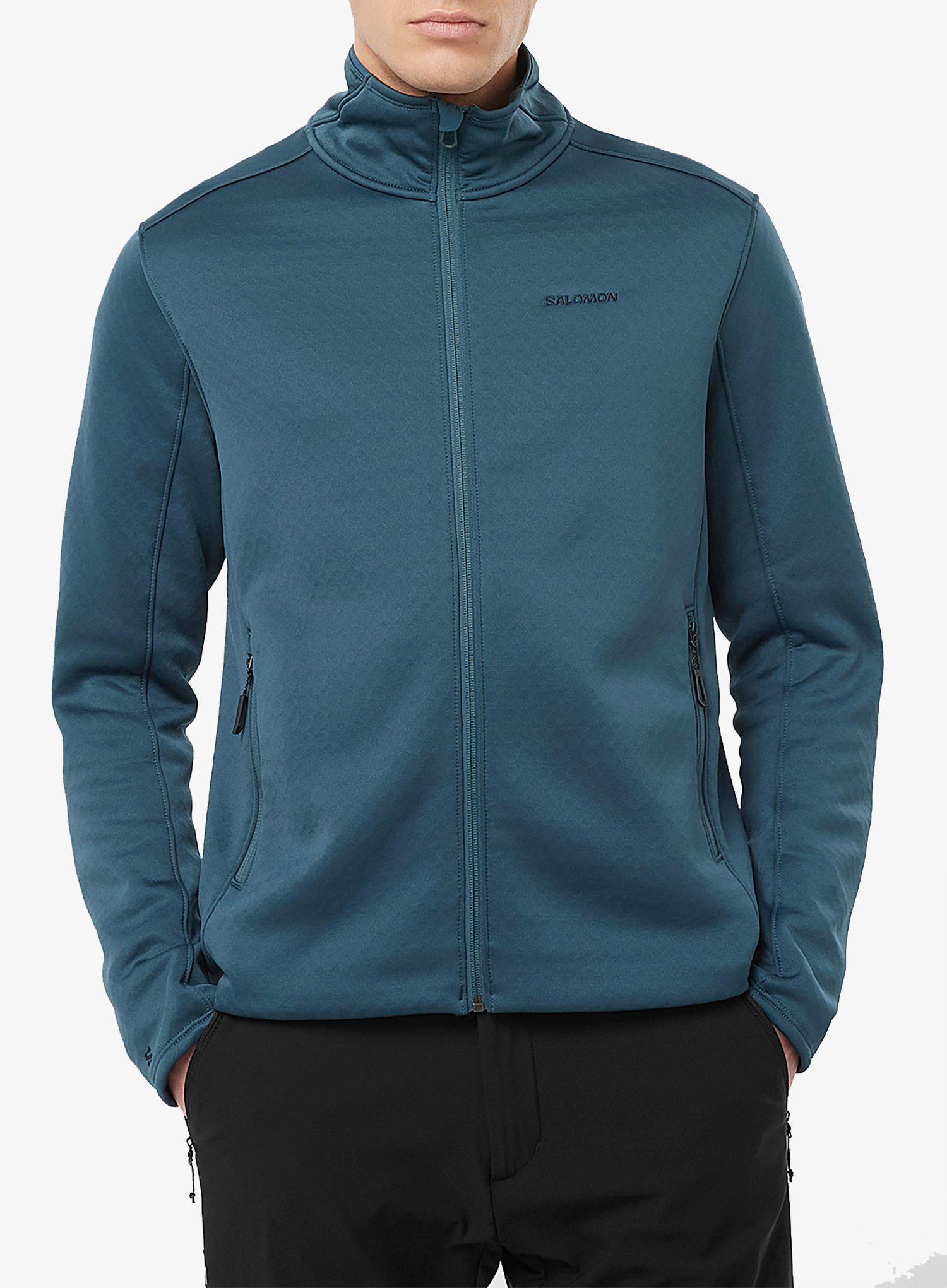 Jopica na zadrgo Salomon Essential Warm Fz Mid - midnight navy