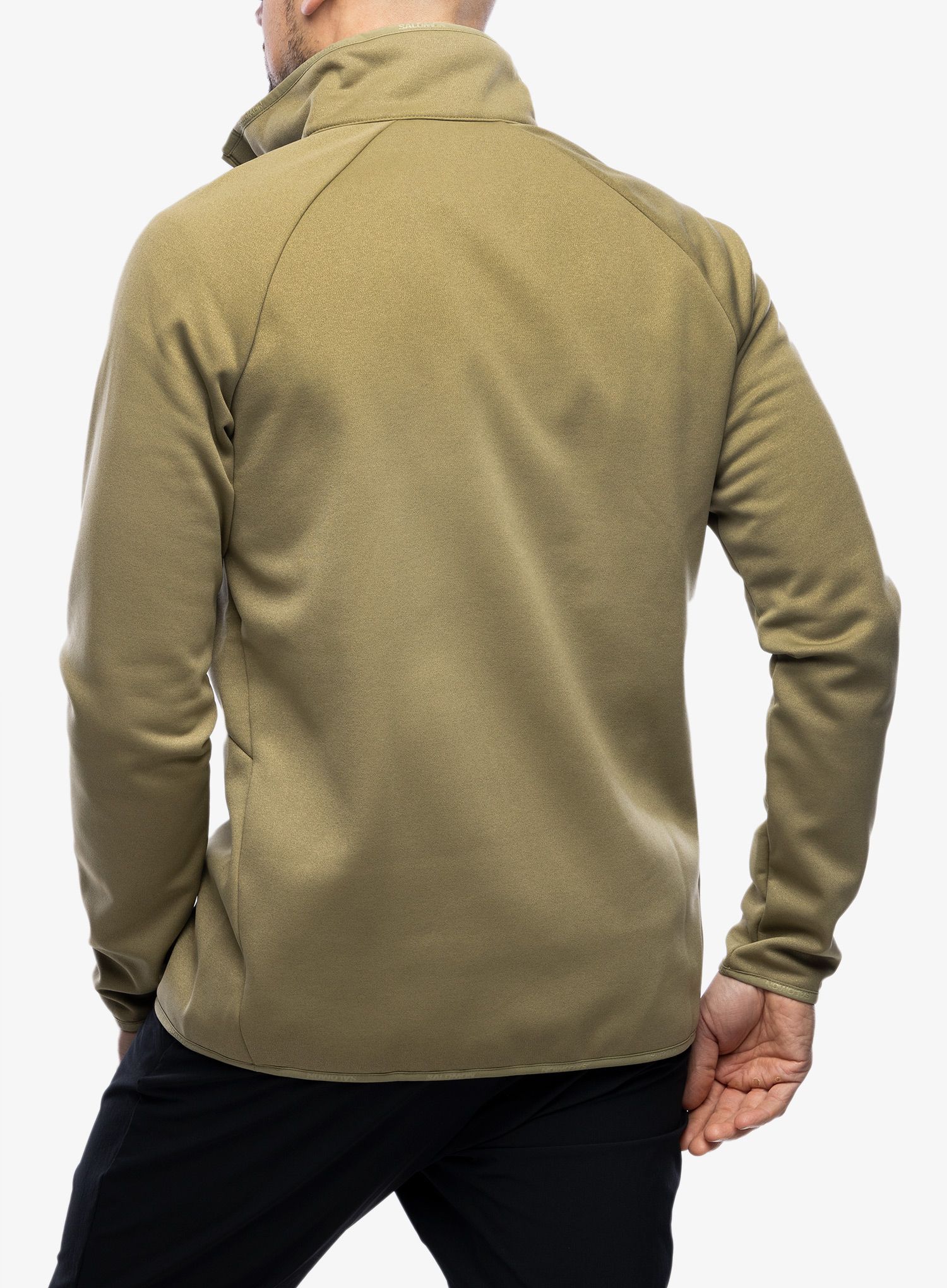 Jopica z zadrgo Salomon Essential Warm Hz Mid - aloe