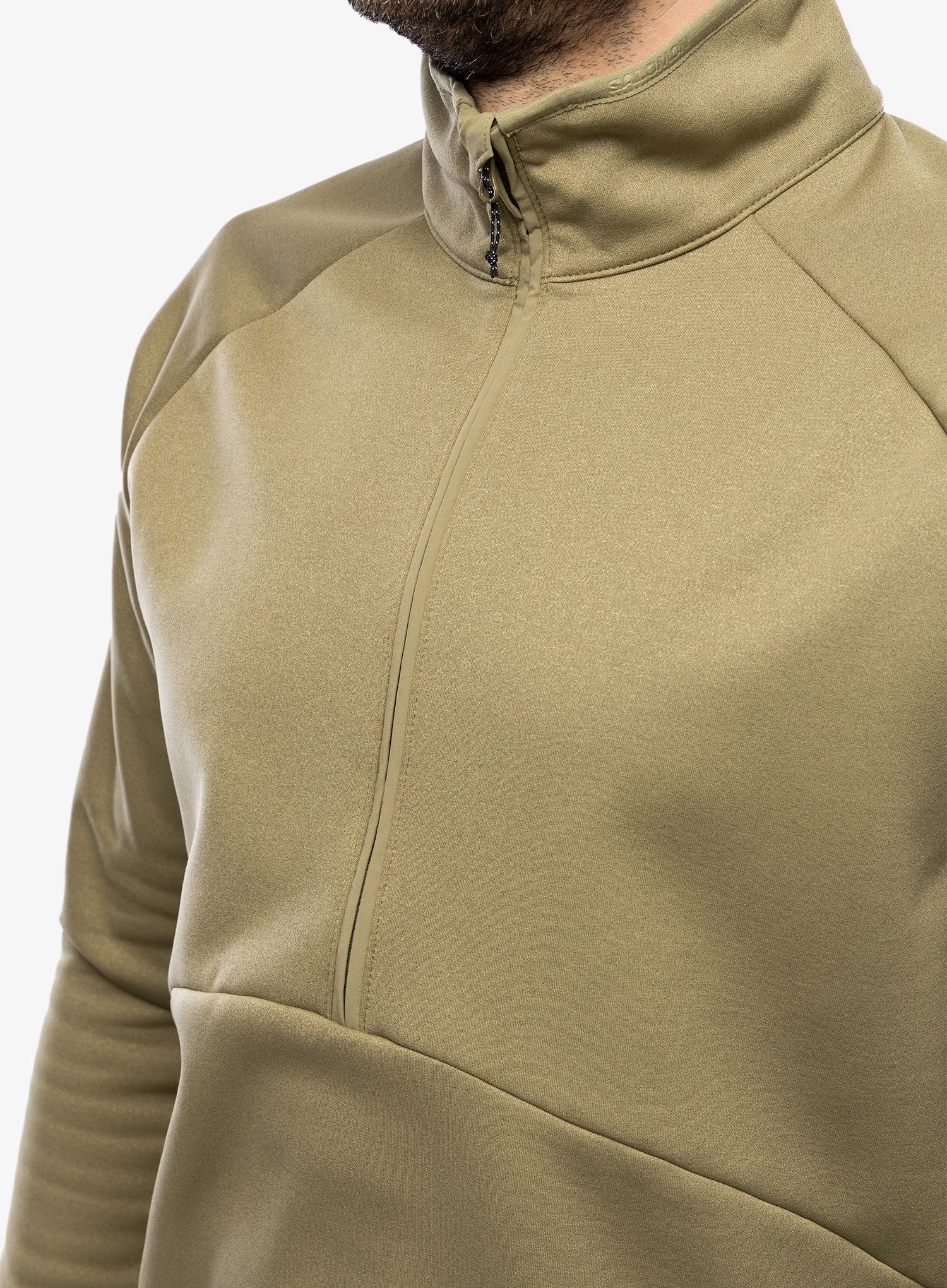 Jopica z zadrgo Salomon Essential Warm Hz Mid - aloe