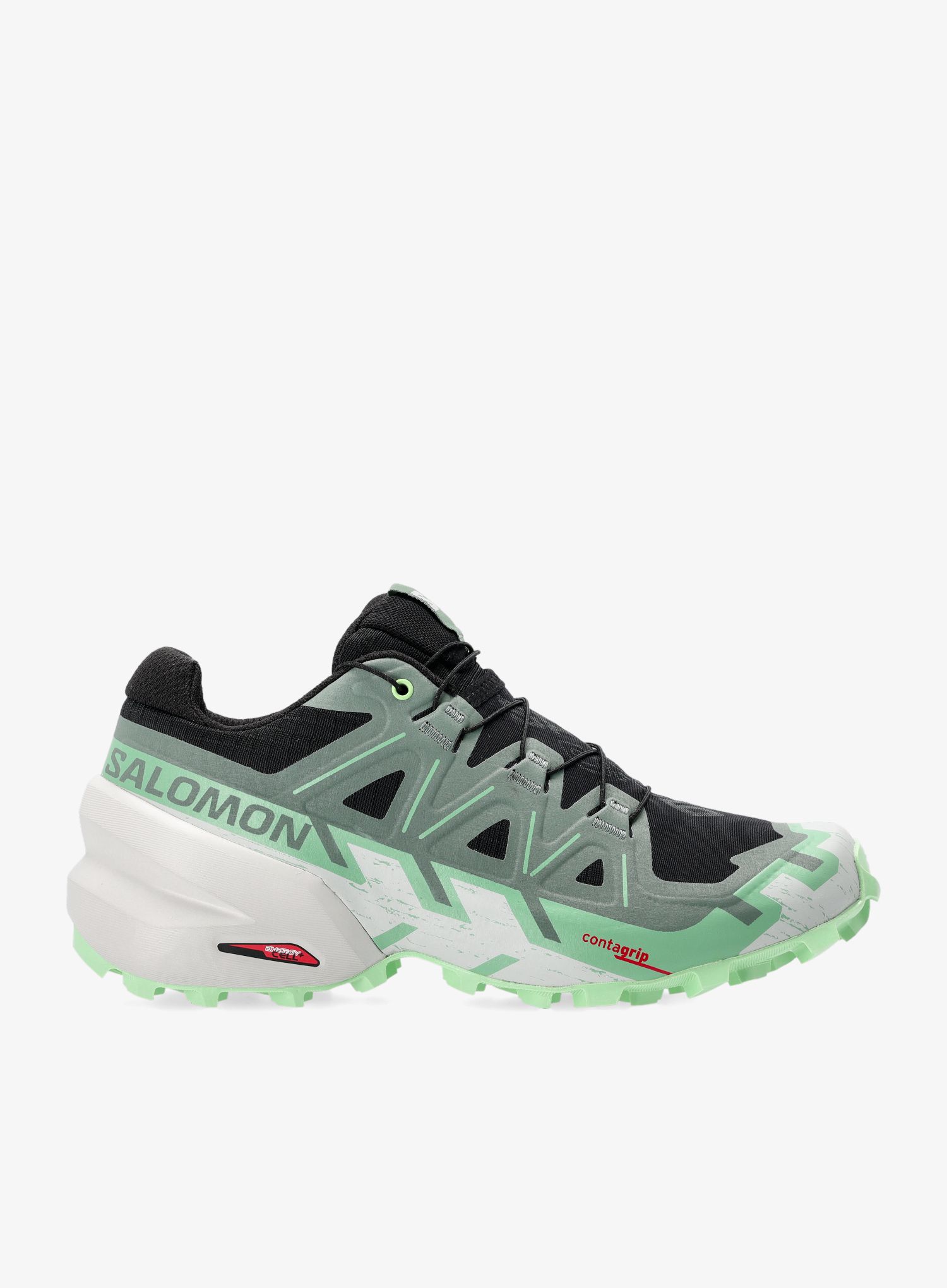 Ženski tekaški čevlji Salomon Speedcross 6 - black/laur/green