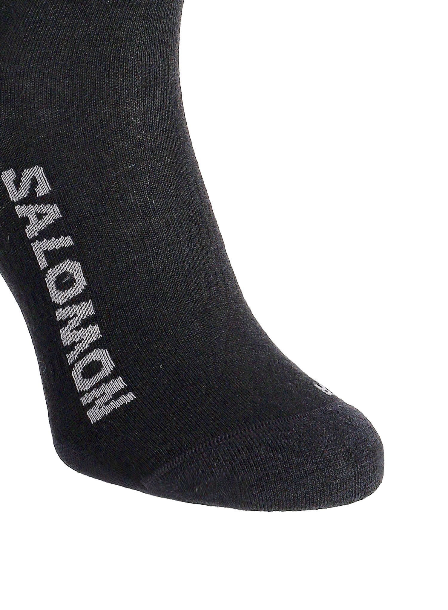 Nogavice iz merino volne Salomon Sunday Smart Ankle - black/gray flannel 