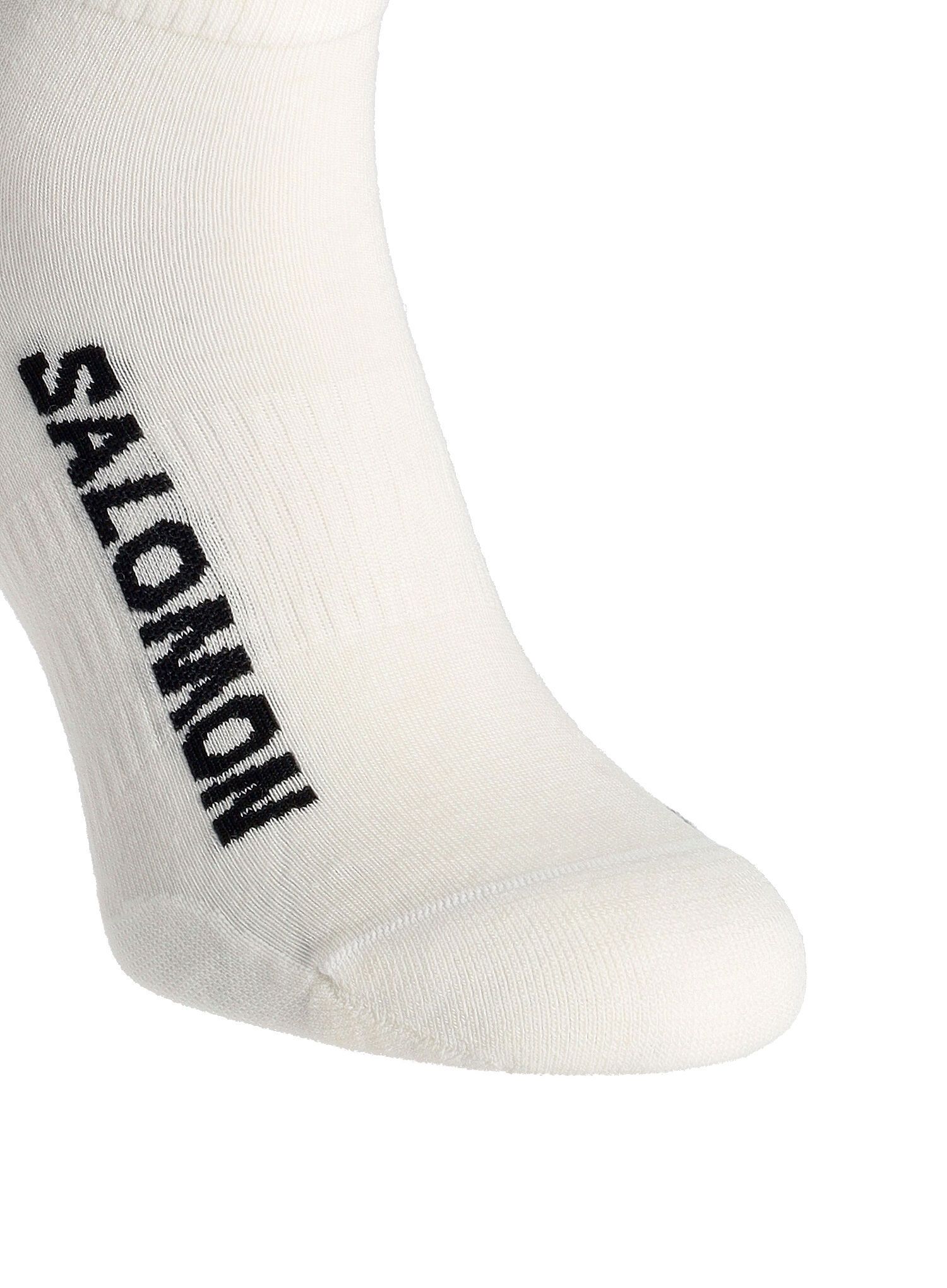 Merino nogavice Salomon Sunday Smart Ankle - snow/black