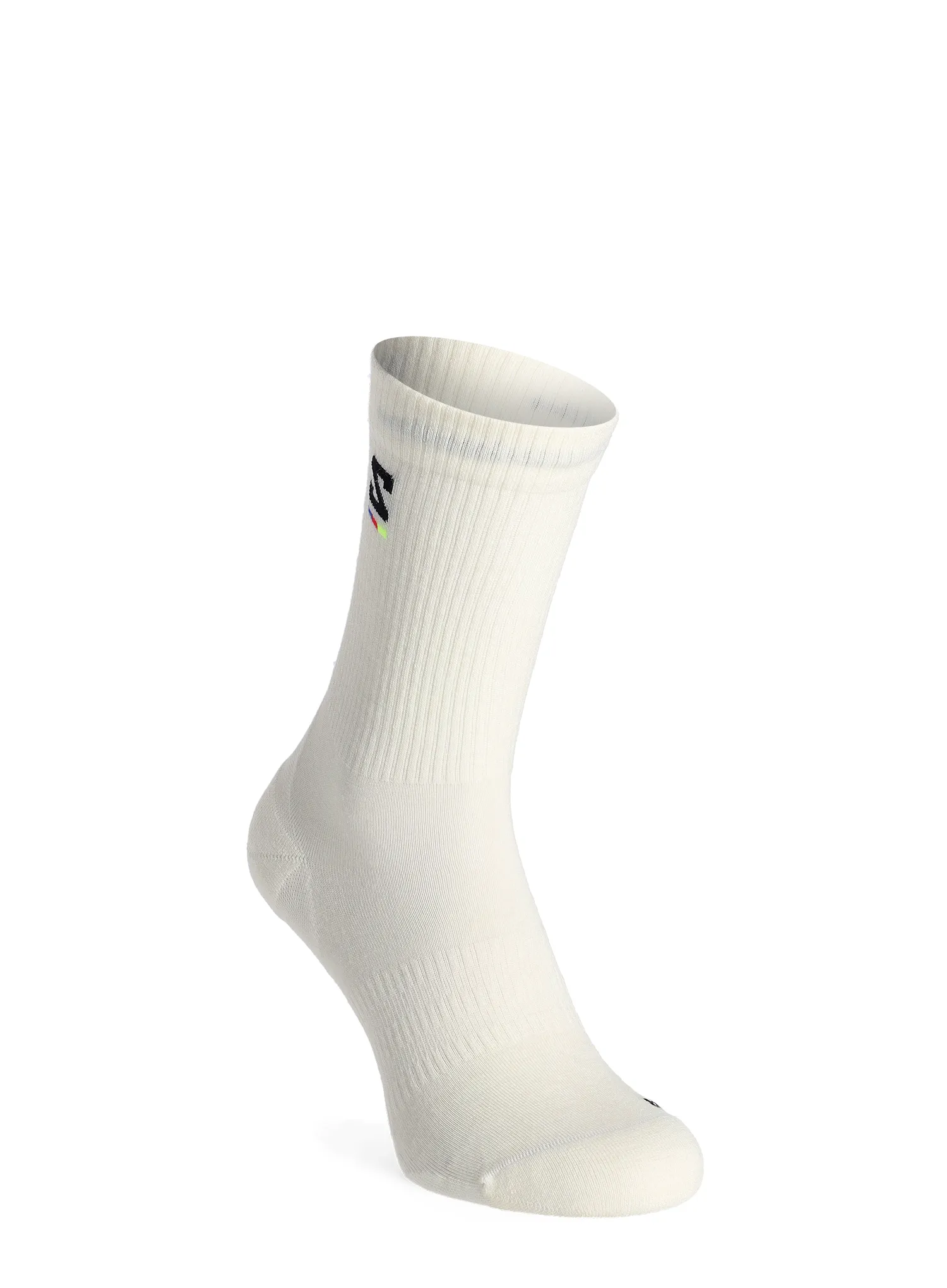 Merino nogavice Salomon Sunday Smart Crew - snow/black