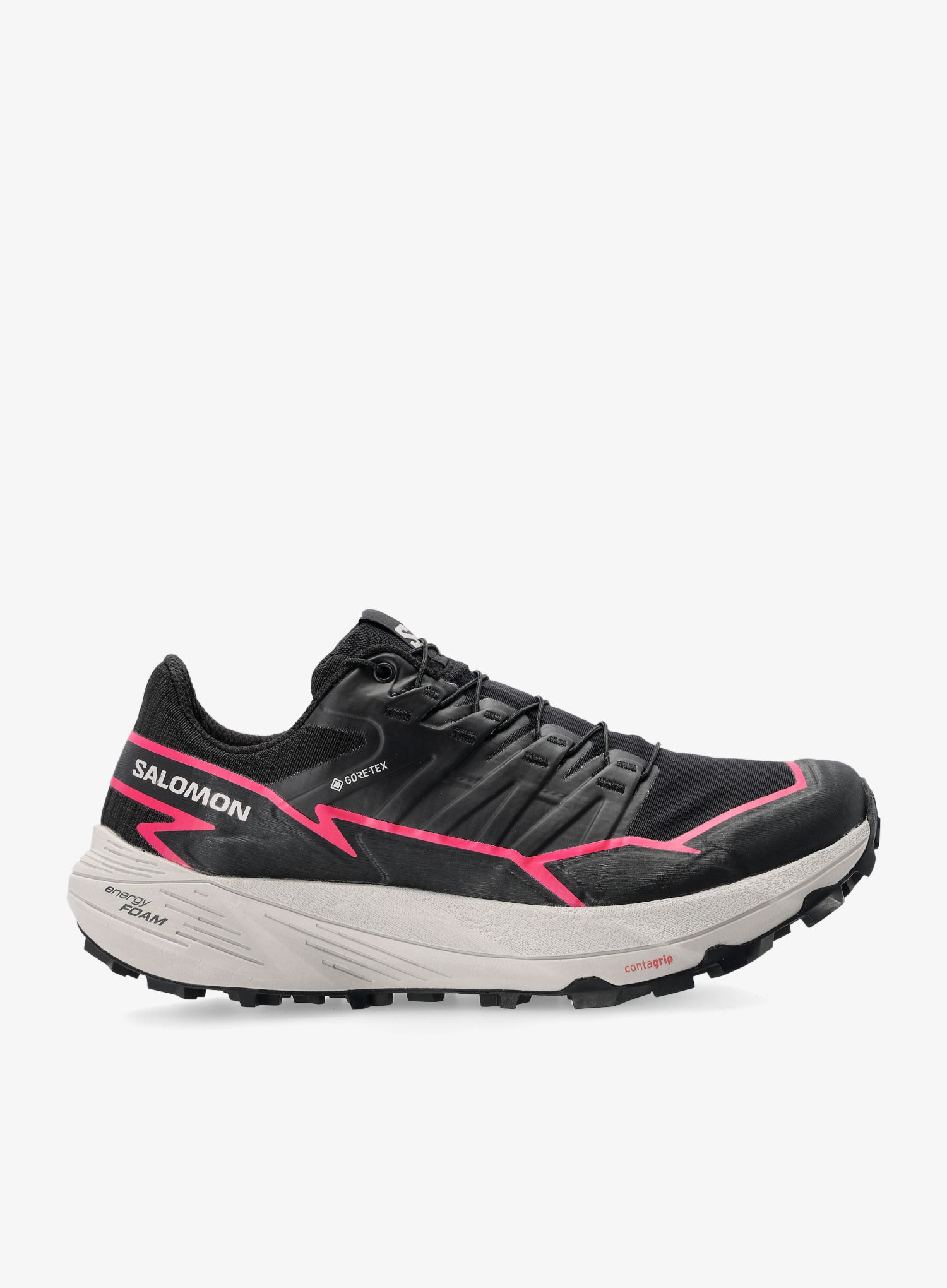 Ženski tekaški čevlji Salomon Thundercross GTX - black/black/pink