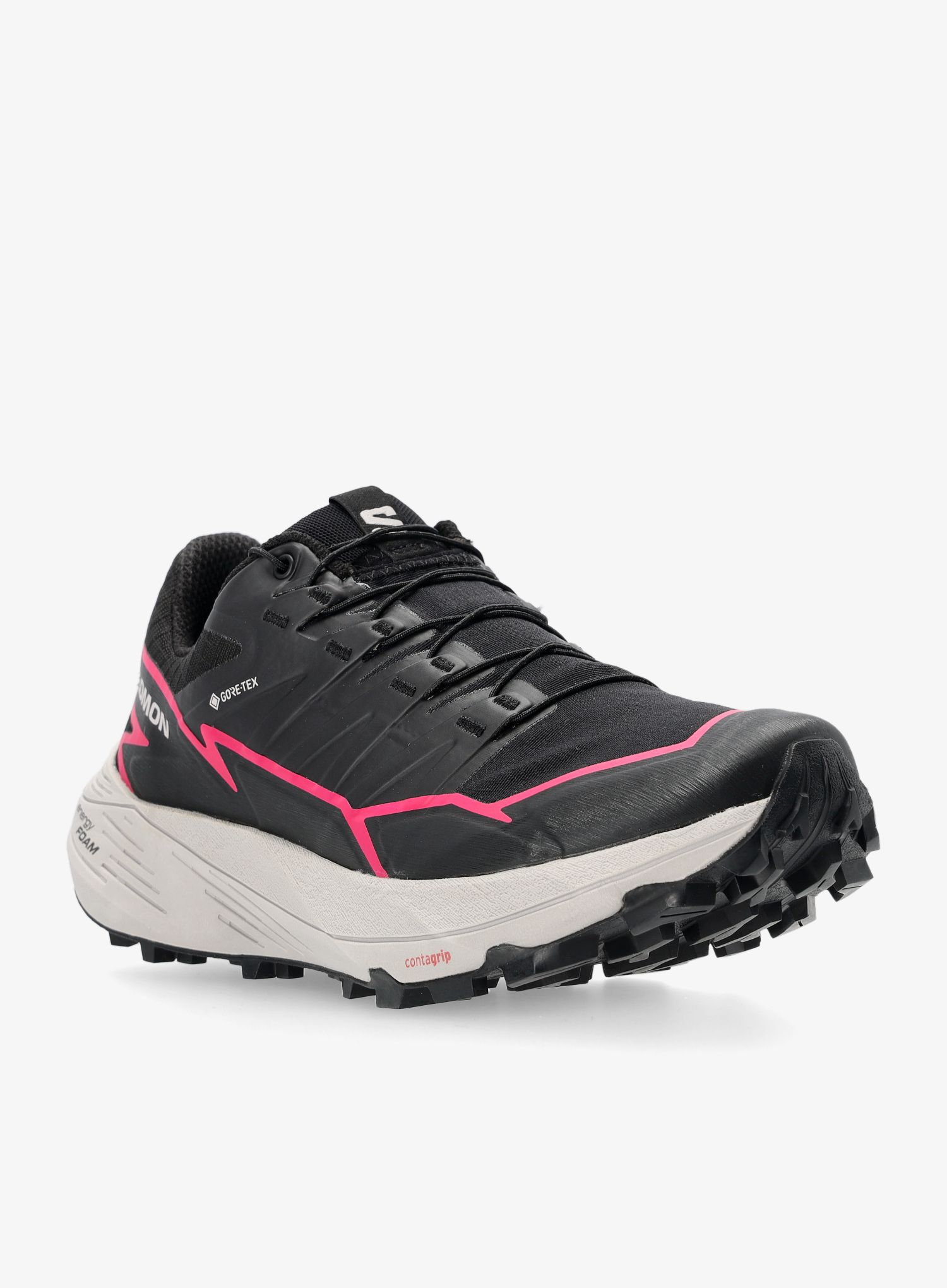 Ženski tekaški čevlji Salomon Thundercross GTX - black/black/pink