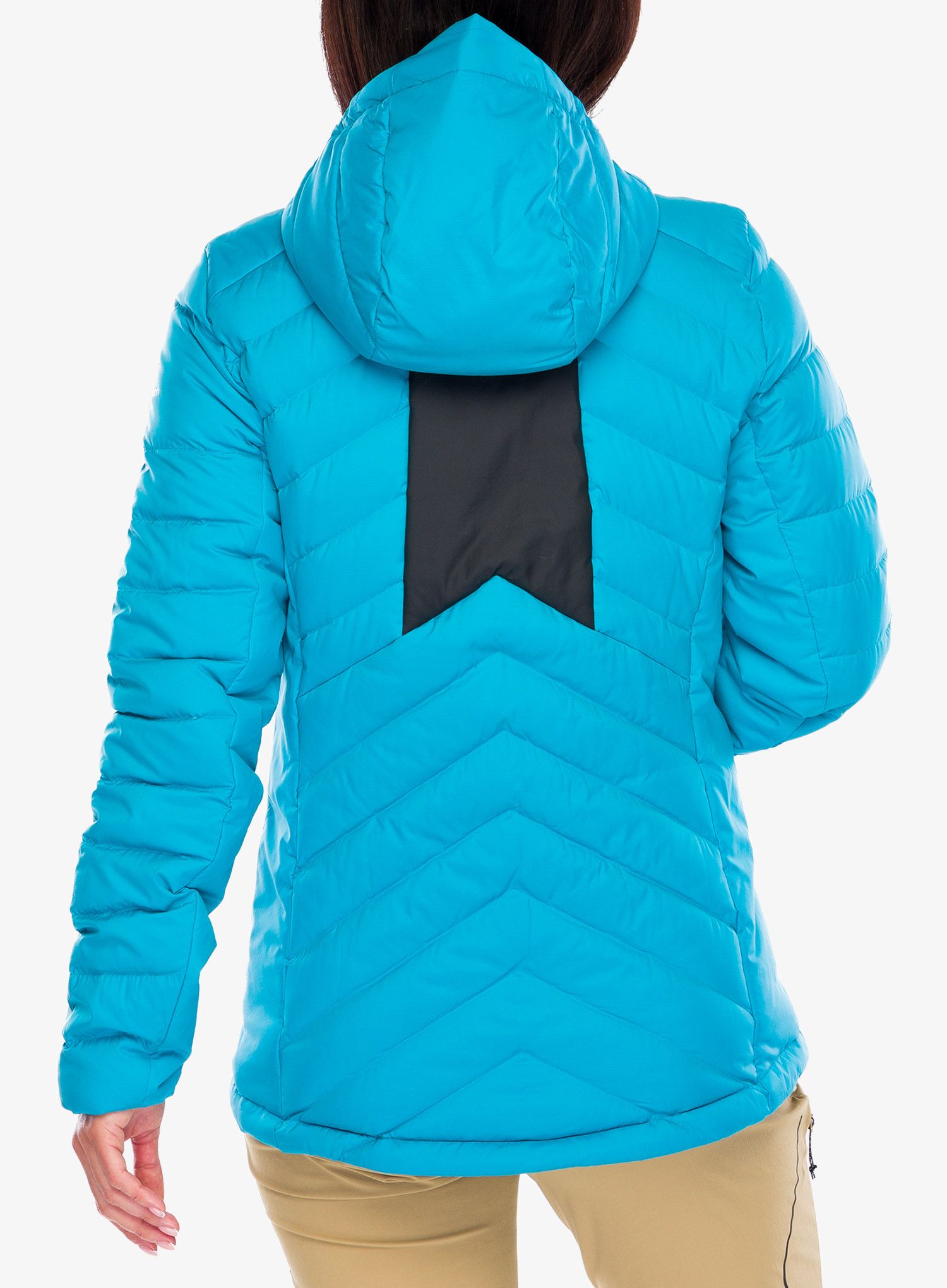 Ženska puhovka Salomon Transition Down Hoodie - barrier reef