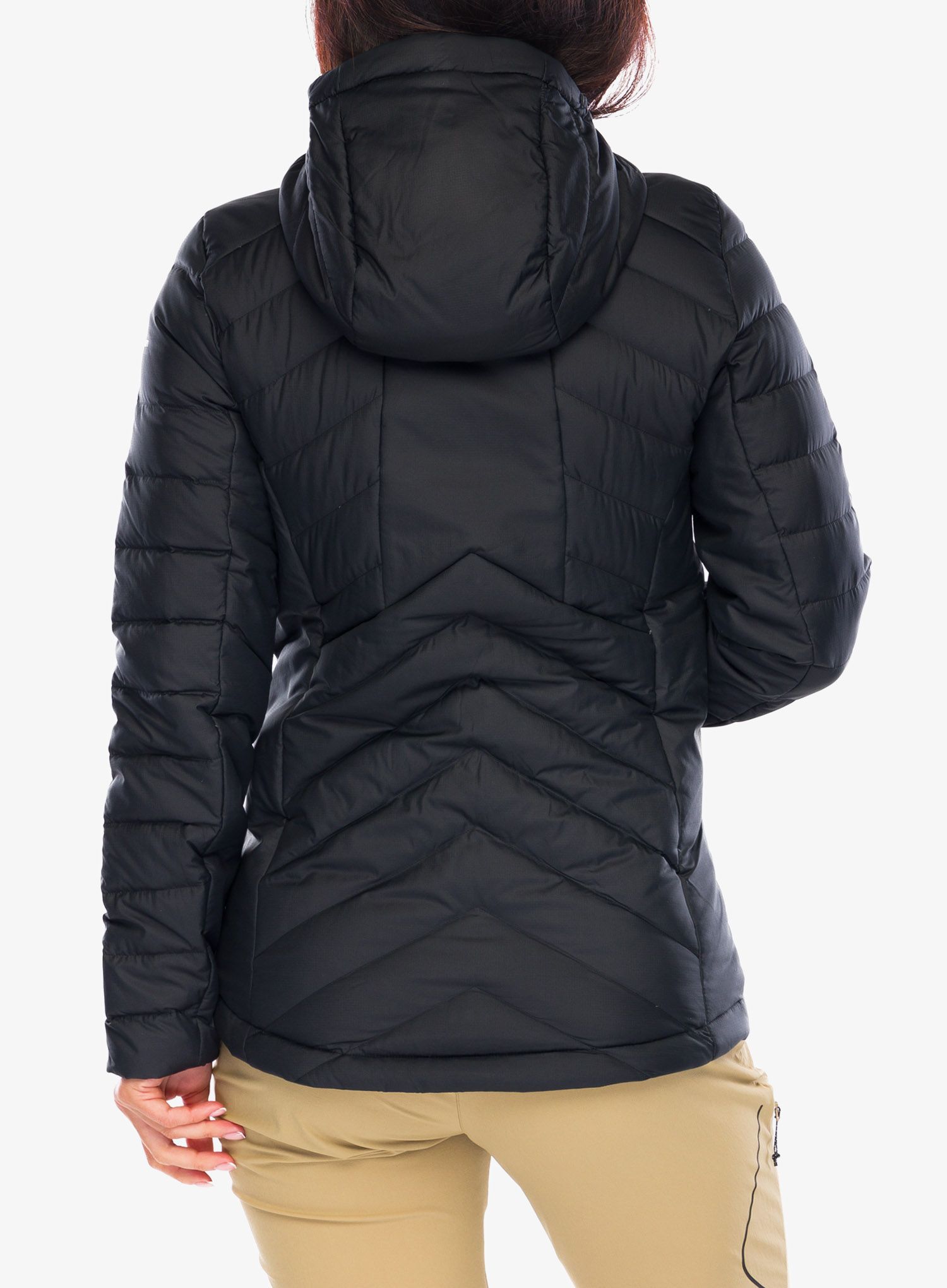 Ženska puhovka Salomon Transition Down Hoodie - black