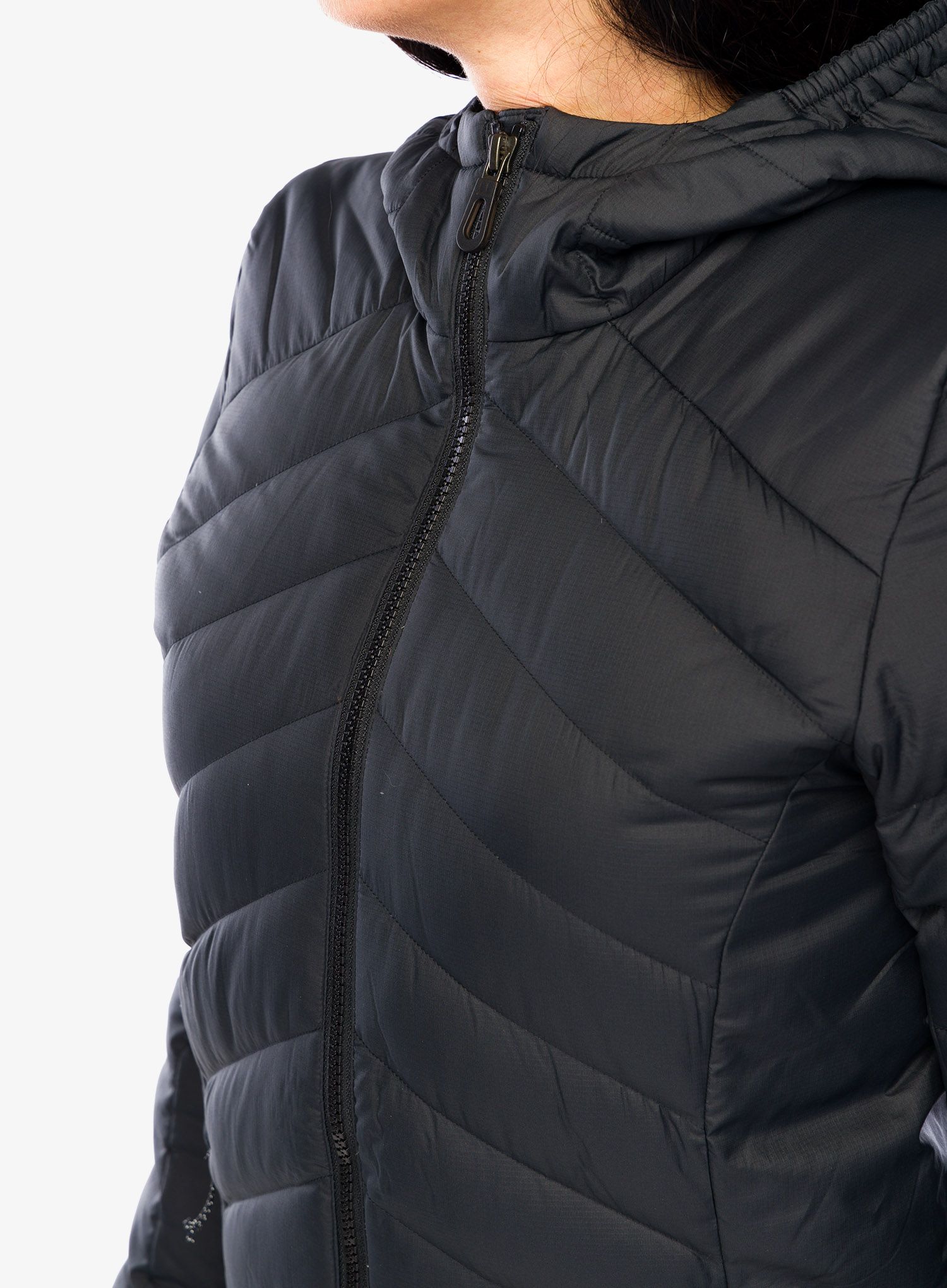 Ženska puhovka Salomon Transition Down Hoodie - black